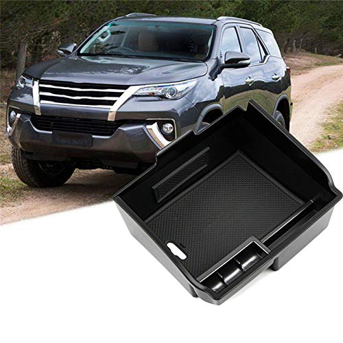 Toyota Fortuner Center Console Organizer Tray 2016-2020 - Armrest Storage Box Insert for Interior Accessories | Perfect for Road Trips & Daily Commute Organization