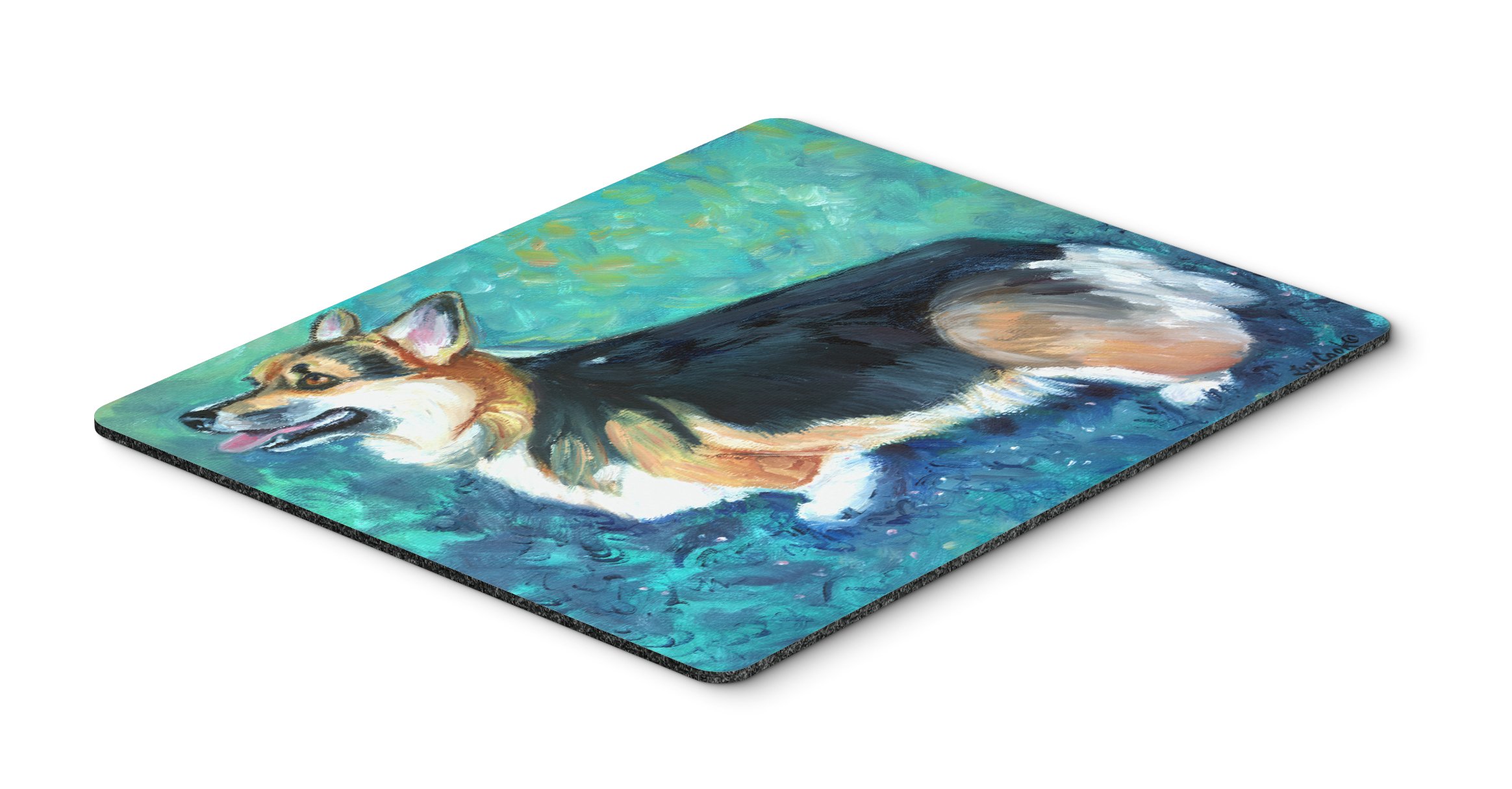 Caroline's Treasures 7408MP Corgi Pembroke Washable Large Mouse Pad - Non-Slip Desk Mat for Home Office, Gaming & Computer Work | Cute Dog Design Mousepad for Laptop & PC Use
