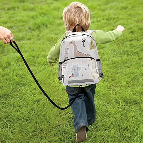 Dinosaur Kids Backpack with Leash - Cute Toddler School Bag for Boys & Girls Ages 3-8 | Perfect for Kindergarten, Preschool, Travel & Daily Use