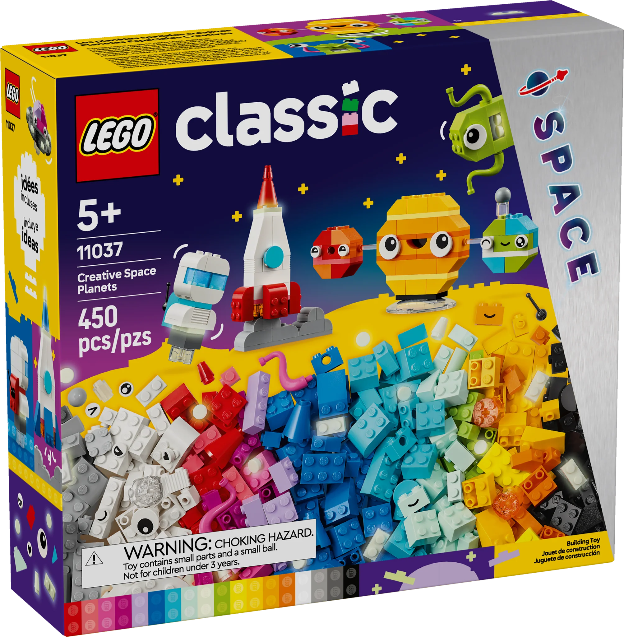 LEGO® Classic Creative Space Planets Building Toy Set for Kids - STEM Learning & Space Exploration Play for Boys & Girls - Perfect for Birthday Gifts & Classroom Activities