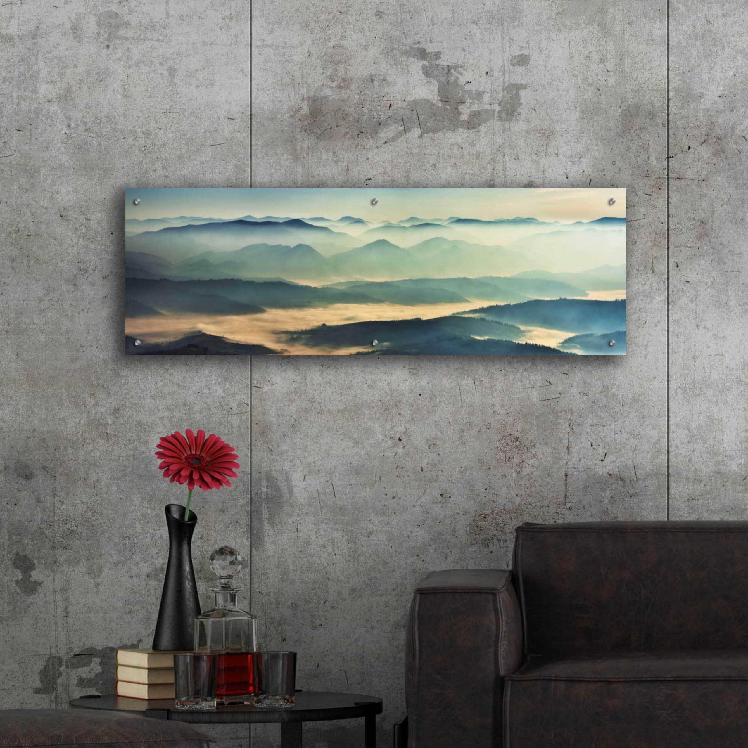 Epic Art 'The Unknown' by Epic Portfolio - Premium Acrylic Glass Wall Art Painting 48x16 Inches - Modern Home & Office Decor for Living Room, Bedroom, or Gallery Display