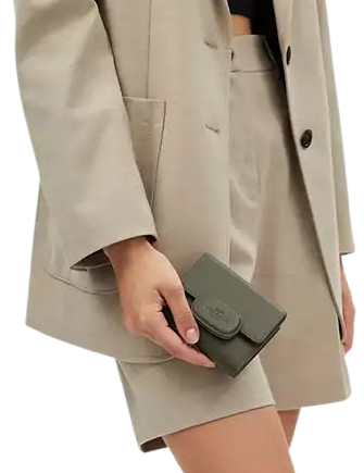 Coach Eliza Small Leather Wallet with Snap Closure - Stylish & Compact for Everyday Use, Travel, and Gifts