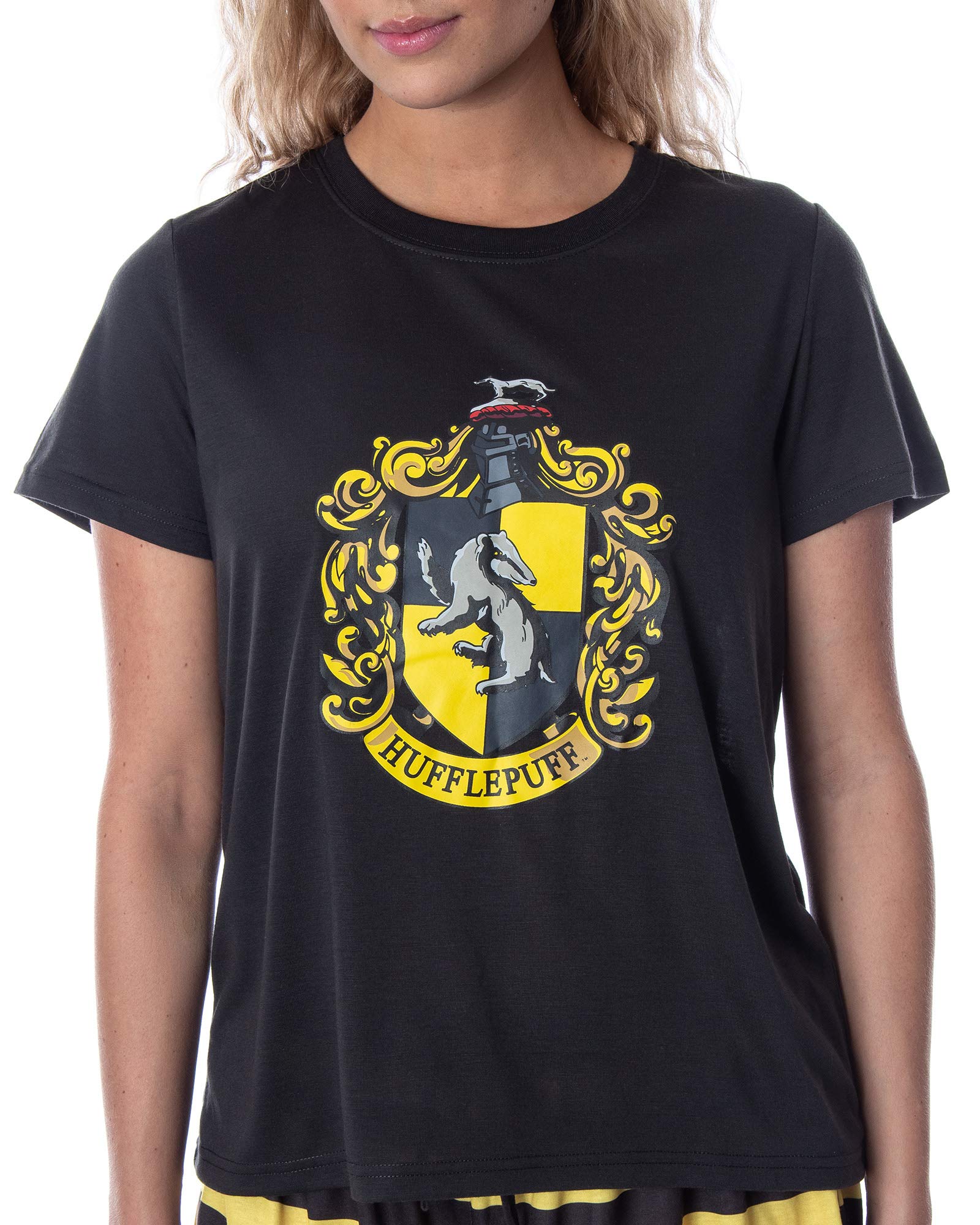 Harry Potter Women's Hogwarts Castle Pajama Set - Gryffindor, Slytherin, Hufflepuff & Ravenclaw House Themed Sleepwear for Fans | Cozy Lounge & Sleepwear for Movie Nights