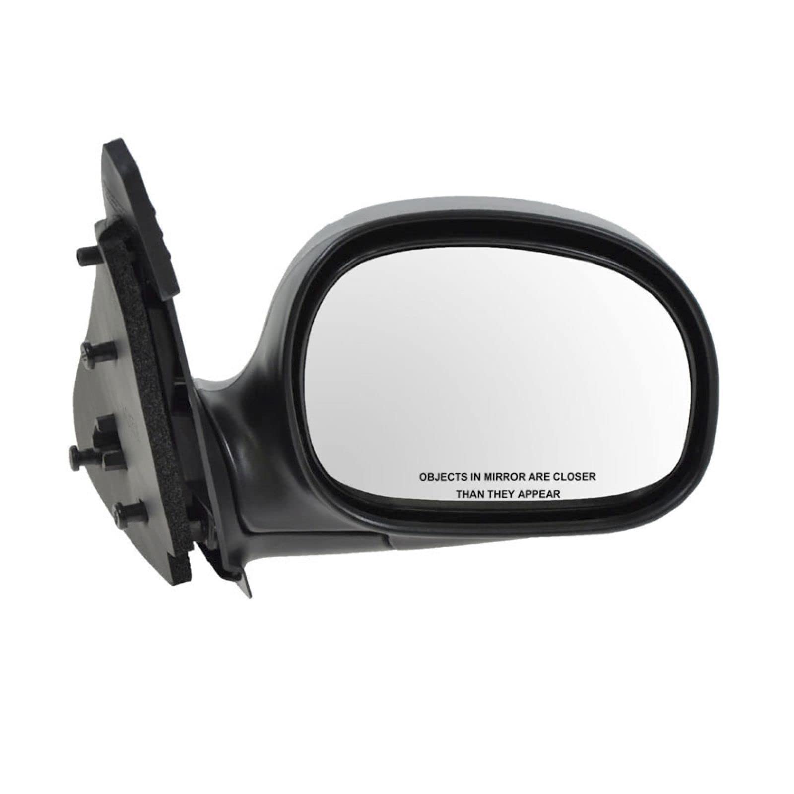 Chrome Folding Manual Side View Mirrors Left/Right Pair Set for Ford F150 F250 Pickup Trucks - Durable Truck Accessories for Off-Roading & Towing