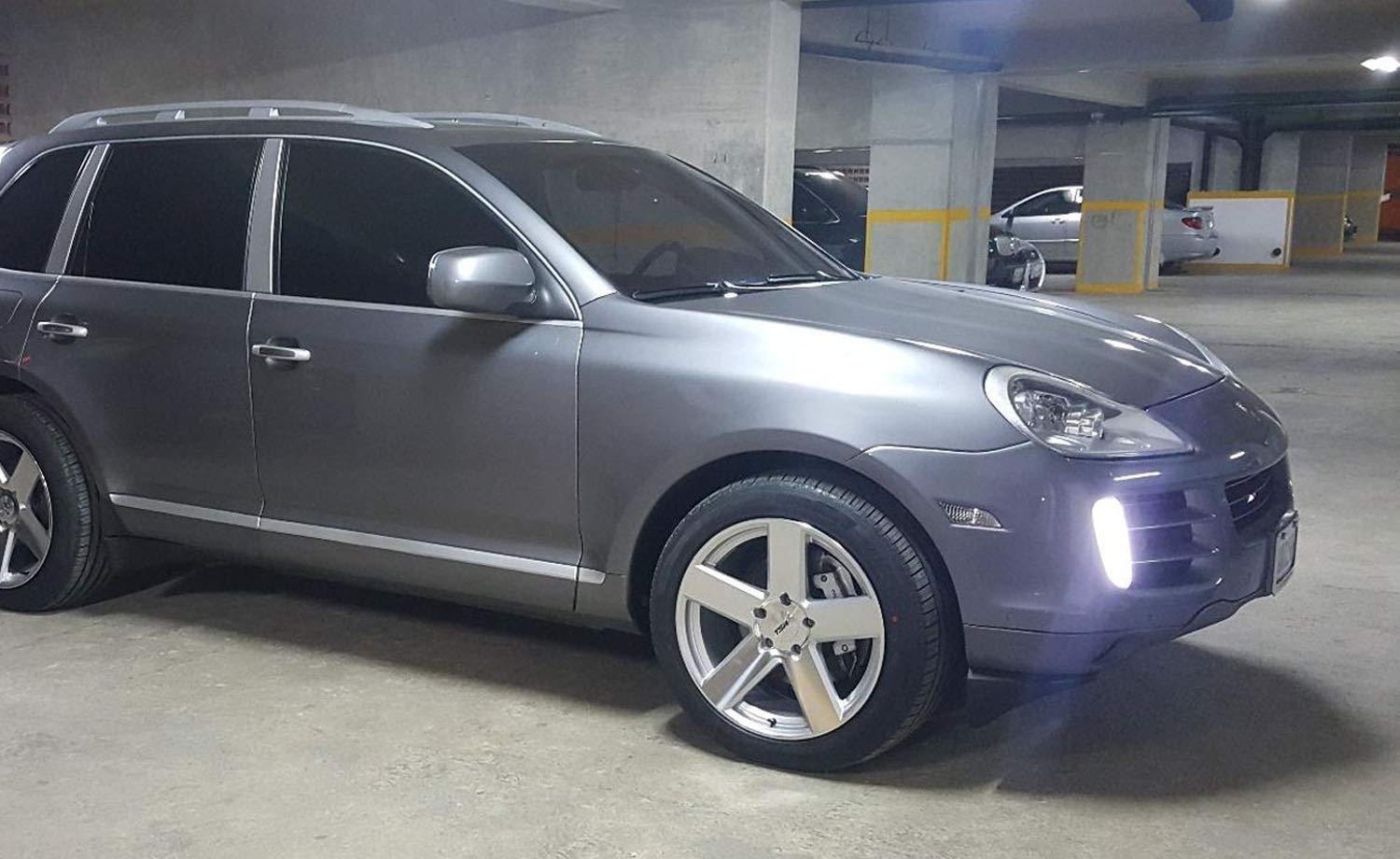 iJDMTOY Clear Lens LED Daytime Running Lights Assembly with Turn Signal Lamps - Compatible with 2007-2010 Porsche Cayenne | OEM Fit DRL LED Lights | Perfect for Night Driving & Enhanced Safety