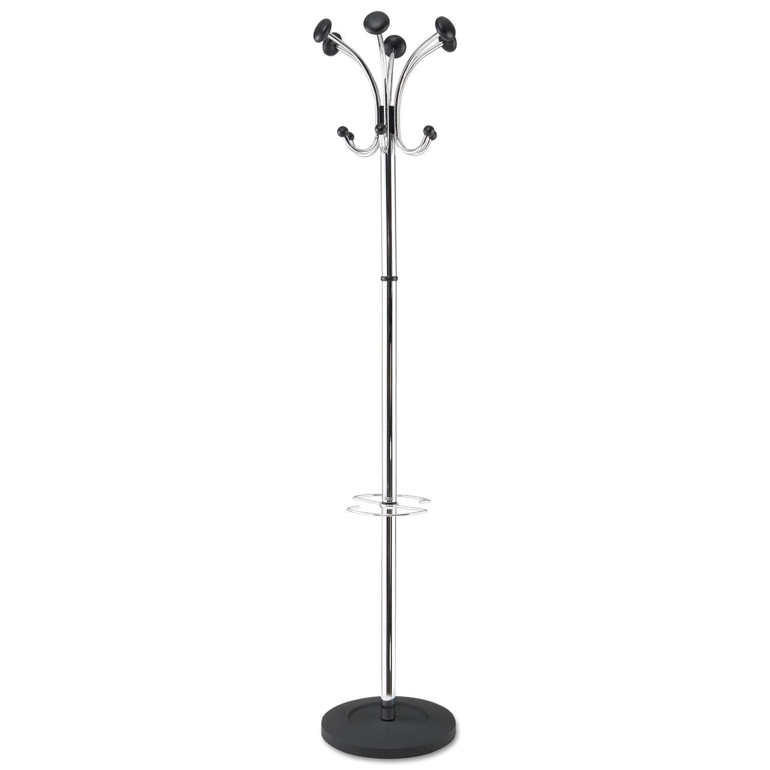 Alba™ Chromy Coat Stand with 12 Knobs - 16
