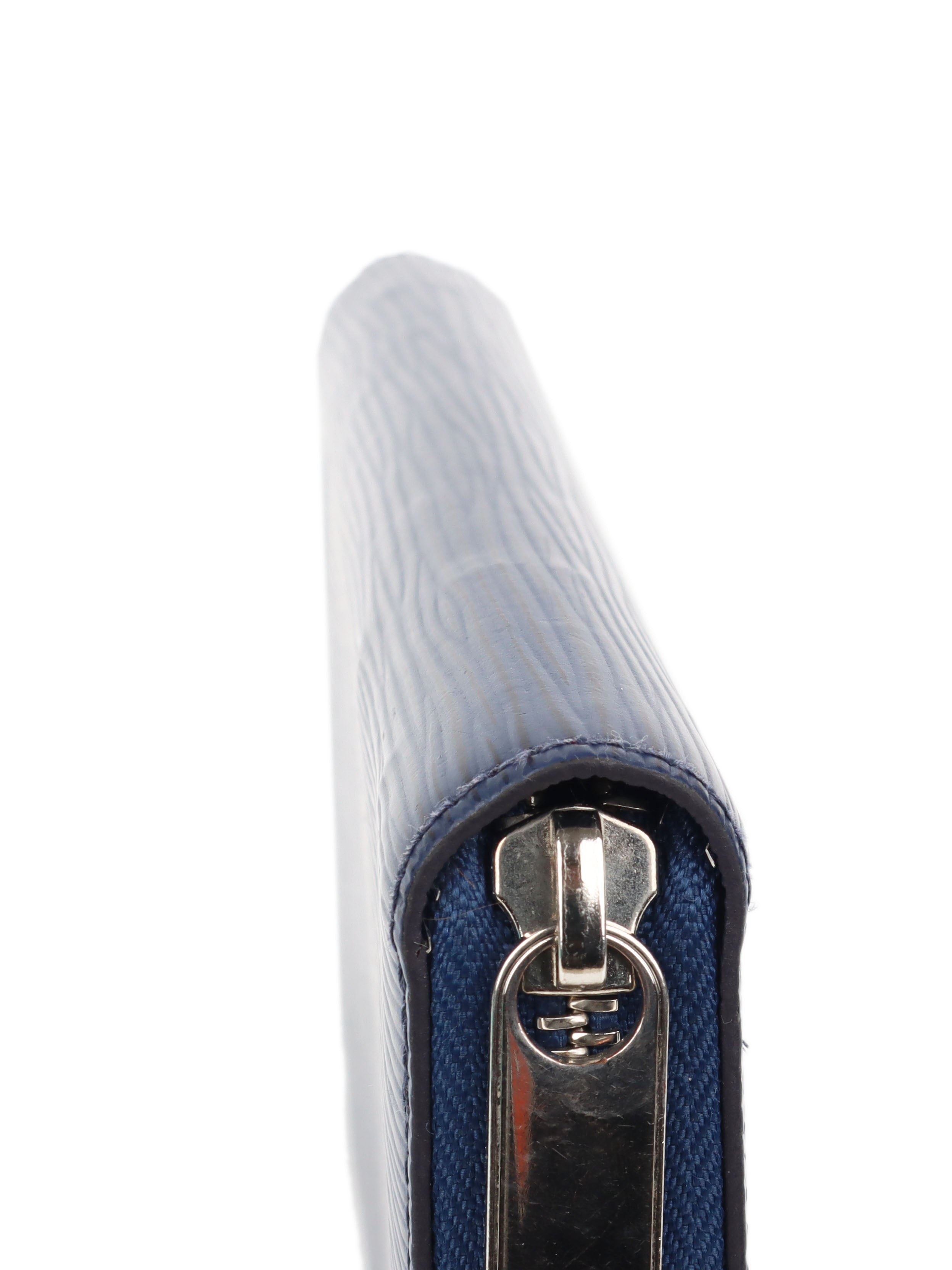 Louis Vuitton Indigo Epi Leather Zippy Wallet for Women - Luxury Designer Zip Around Coin Purse for Everyday Use & Travel Accessories