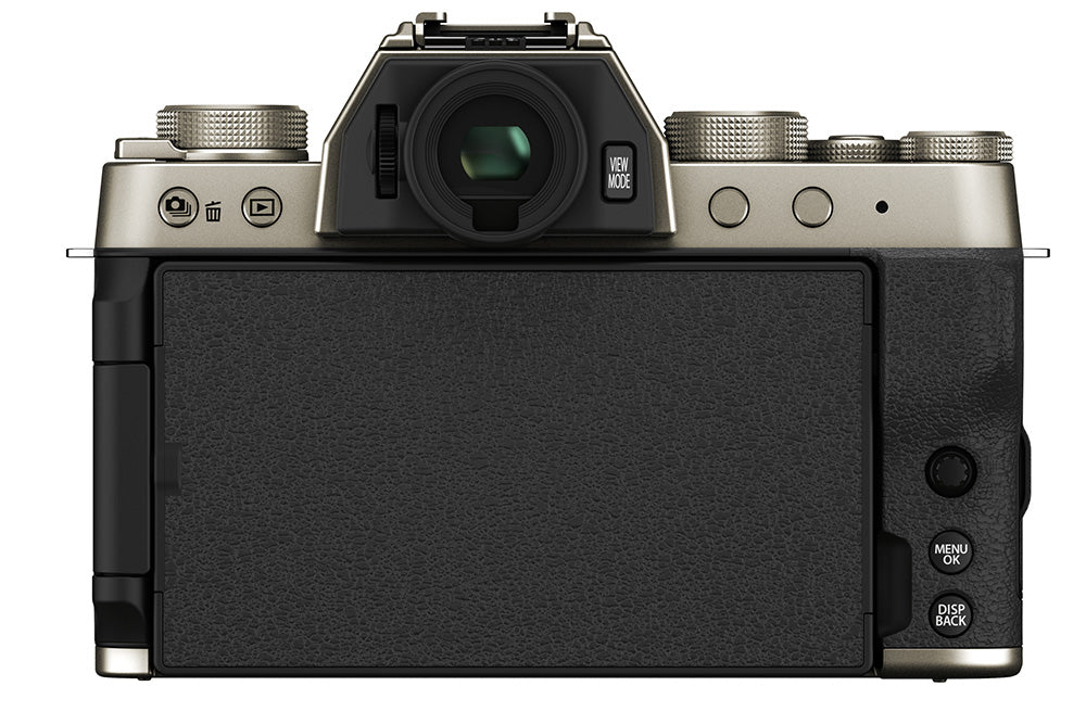 FUJIFILM X-T200 Mirrorless Digital Camera with XC15-45mm Lens Kit (Gold) - Perfect for Travel Photography & Vlogging