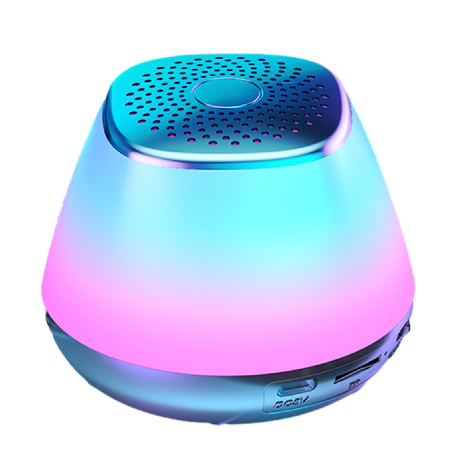 Portable Bluetooth Speaker with Colorful LED Night Light - Waterproof Wireless Speaker for Car, Camping, Travel, Beach & Outdoor Parties | Smart Bluetooth 5.0 Speaker for Home, Office & Gifts