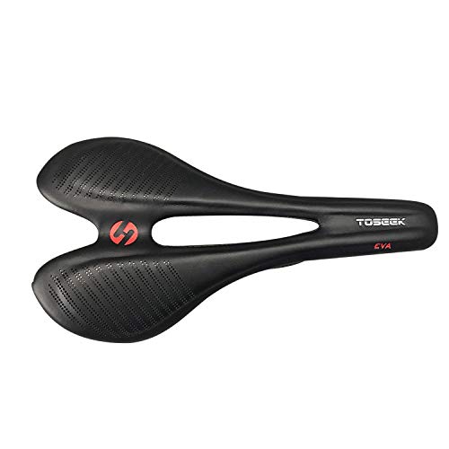 Premium Lightweight Carbon Fiber Bike Saddle - Ergonomic Comfort Seat with Leather Cover for Road & Mountain Bicycles - Perfect for Long Distance Cycling and Commuting