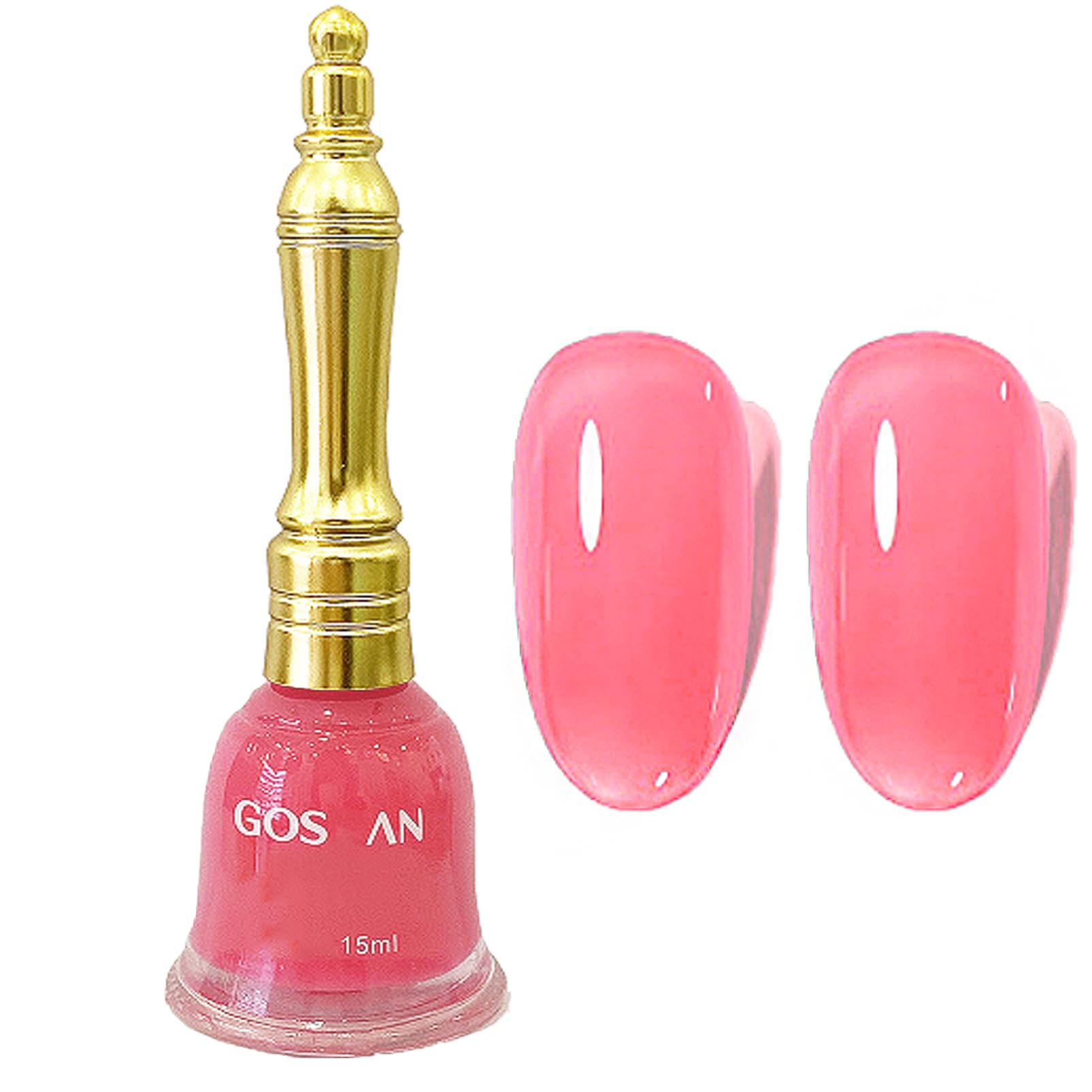 Pink Jelly Nude Gel Nail Polish - Long Lasting for Manicures