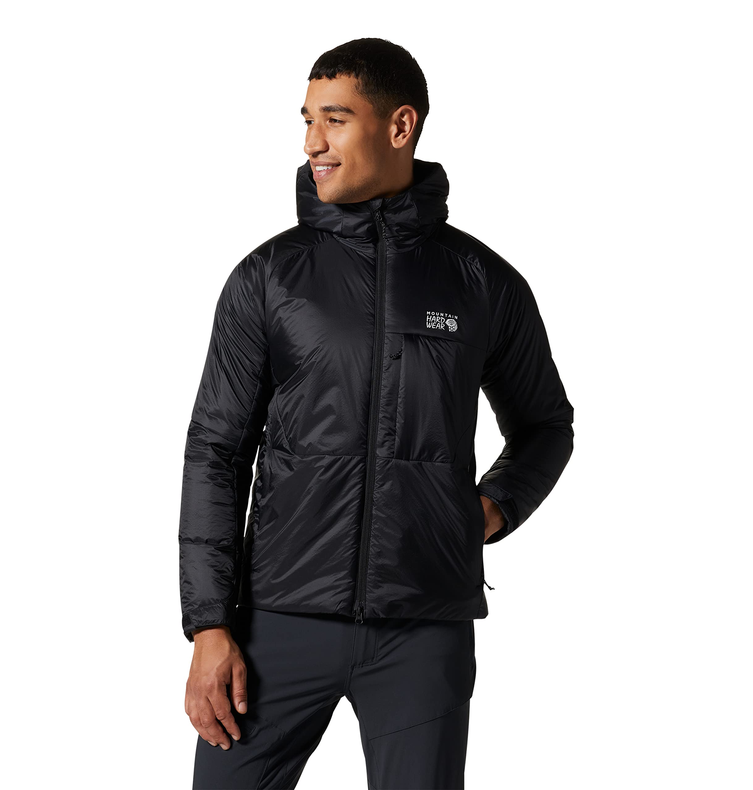 Mountain Hardwear Men's Standard Compressor Hoody - Lightweight Insulated Jacket for Hiking & Outdoor Adventures | Water-Resistant & Warm Winter Coat for Camping, Skiing & Cold Weather Activities