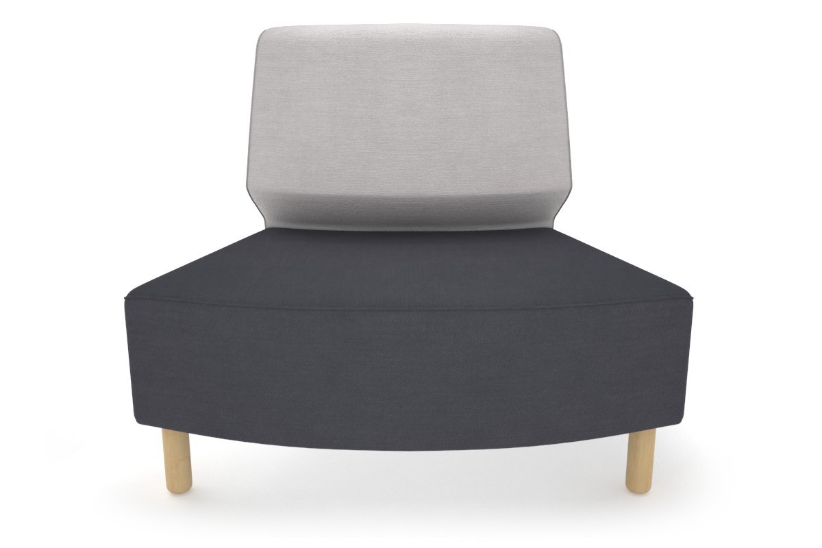 Mondo Round Small Back Lounge Chair - Modern Accent Seating for Living Room, Bedroom, or Office - Perfect for Relaxing and Reading