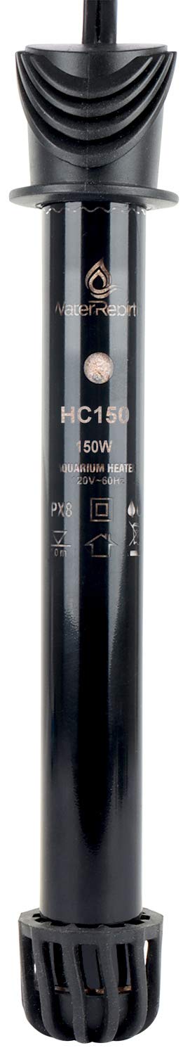 HC150 Submersible Aquarium Heater 150W - Fish Tank Heater for Freshwater & Saltwater Tanks - Reliable Temperature Control for Tropical Fish, Shrimp, Coral Reefs - Perfect for Home Aquariums & Fish Breeding