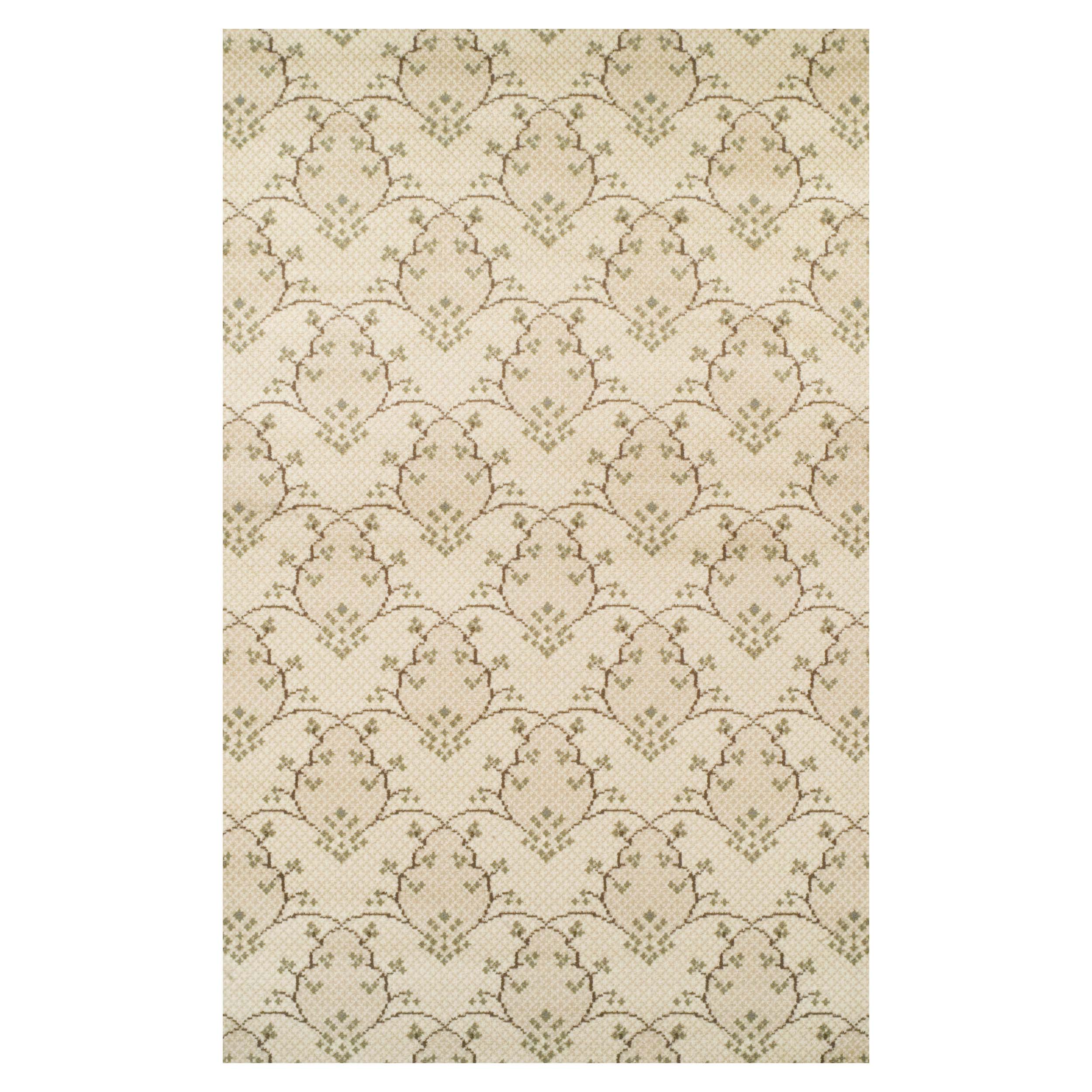 Traditional Geometric Floral Vine Indoor Area Rug - Aberdeen Design for Living Room, Bedroom & Home Decor