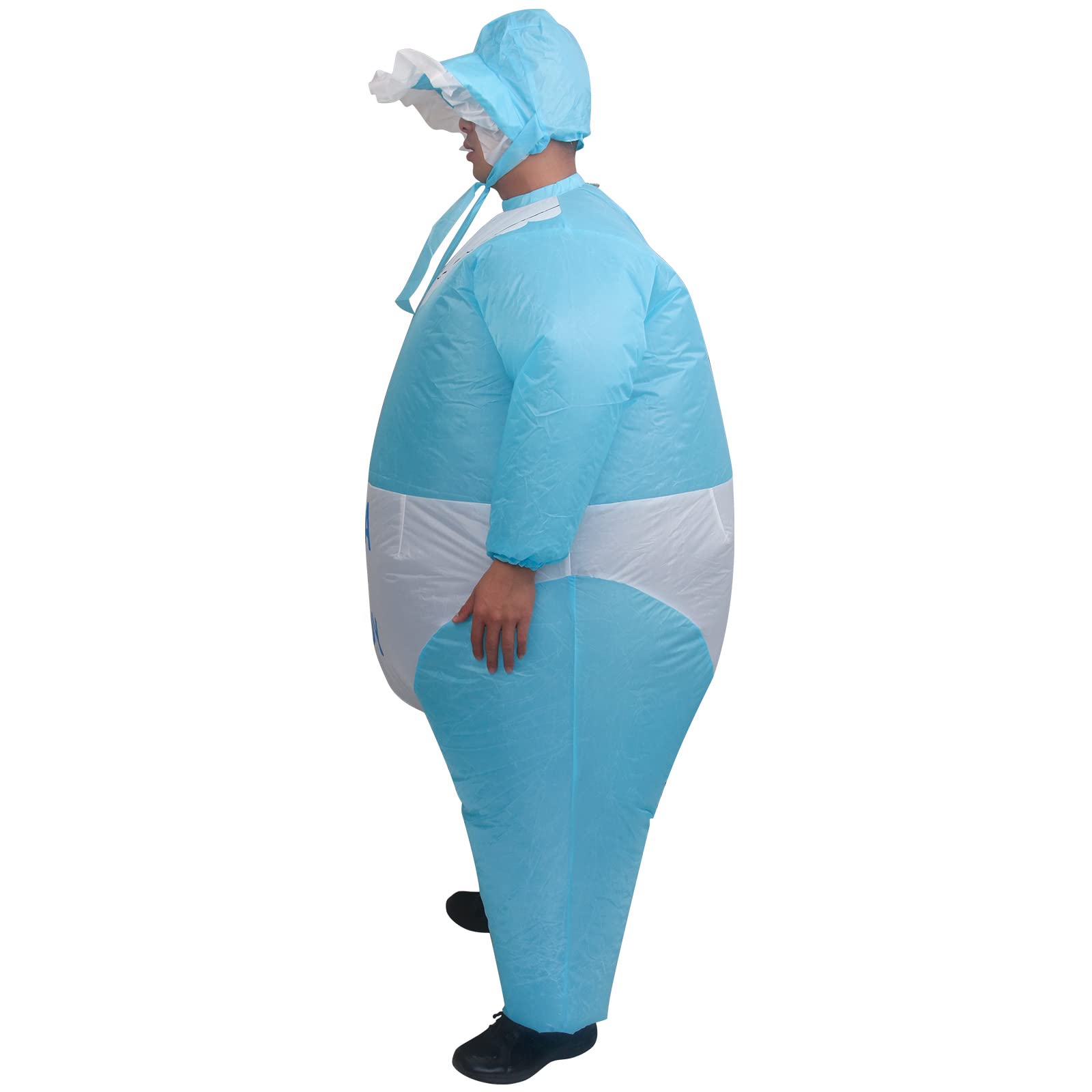 IRETG Inflatable Baby Costume for Adults - Funny Blow Up Halloween Costume, Baby Shower & Gender Reveal Party Outfit - Perfect for Cosplay, Themed Parties & Prank Gifts