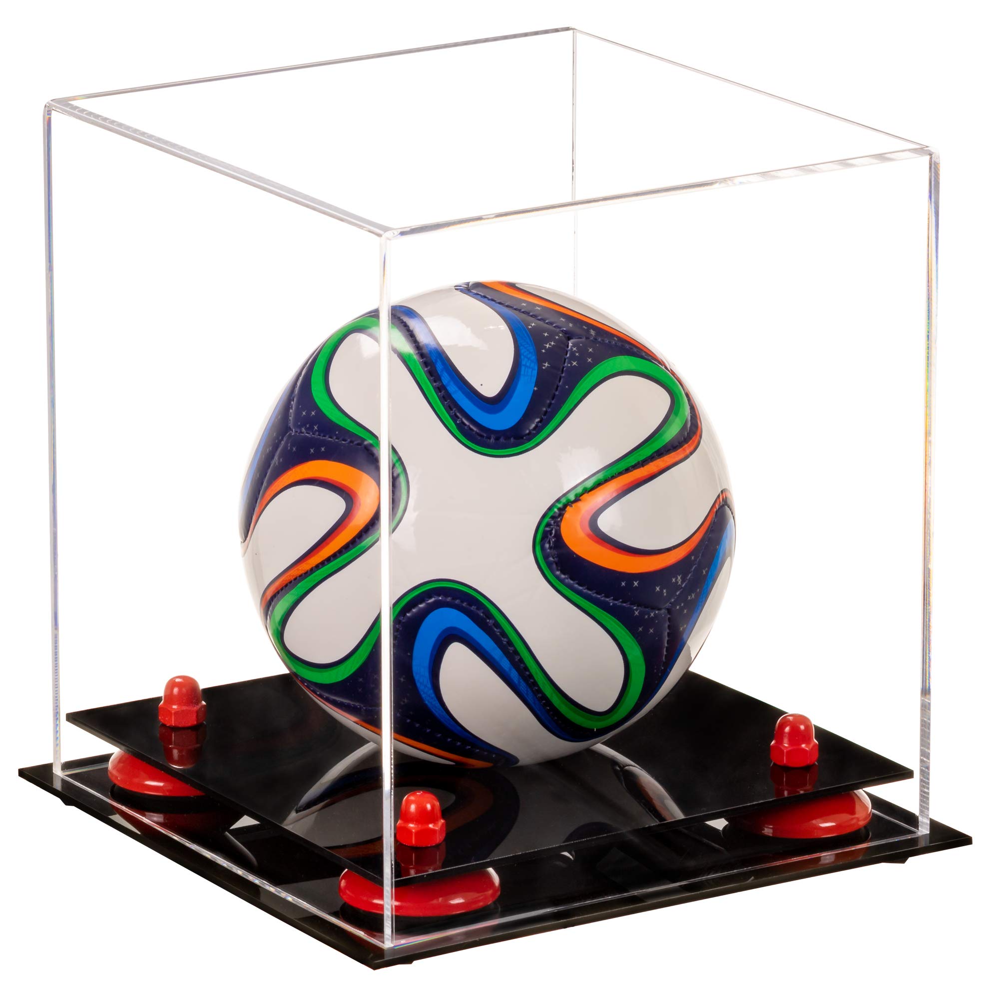 Acrylic Mini Soccer Ball Display Case - Perfect for Collectibles, Miniature Sports Memorabilia & Home Decor