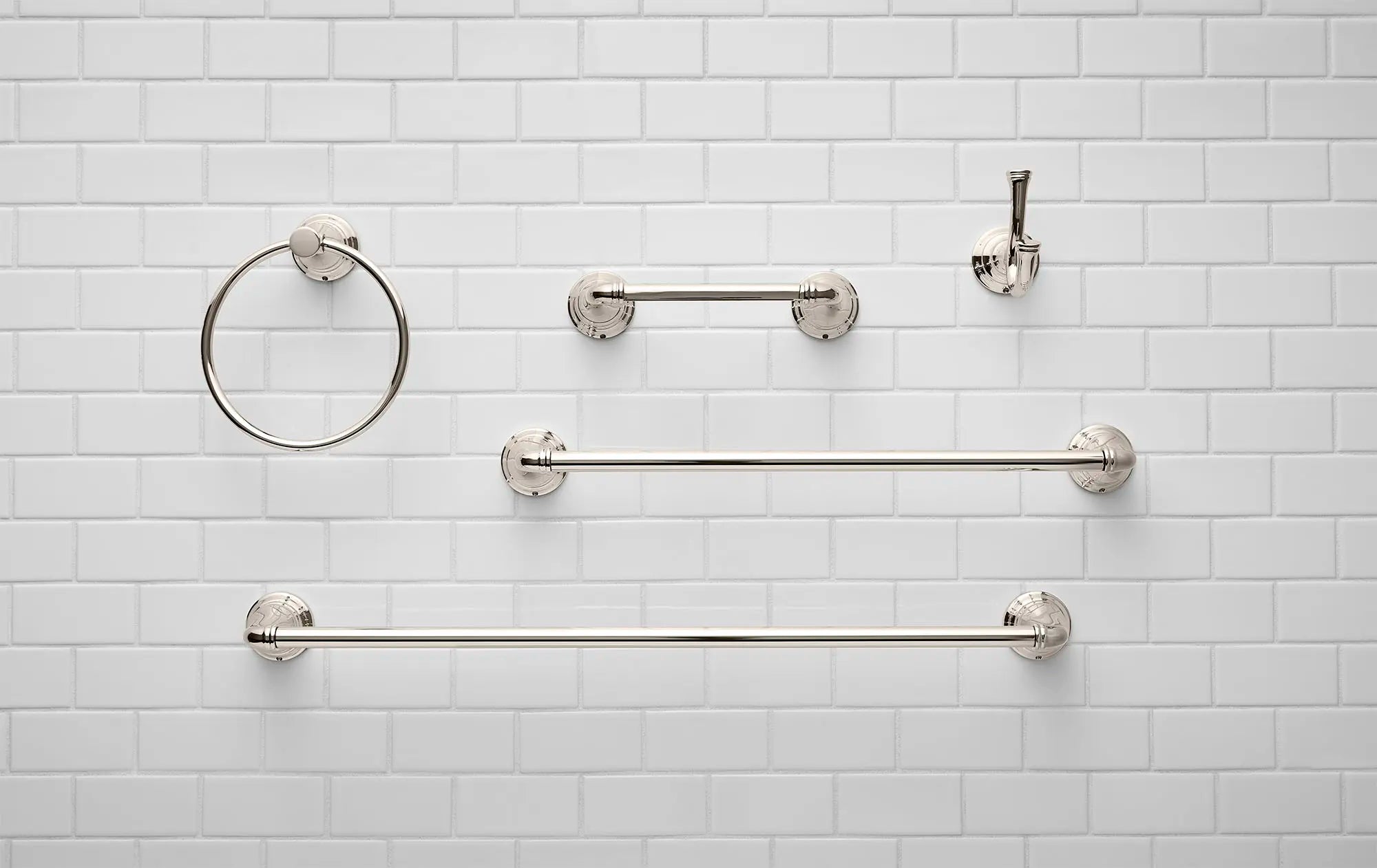 Delancey® Premium Stainless Steel Towel Ring - Bathroom & Kitchen Accessory for Hand & Dish Towels - Rustproof & Durable Design for Modern Homes