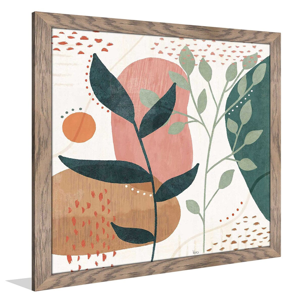Abstract Blossom IV Floral Art Print on Acrylic by Veronique Charron - Modern Wall Decor for Living Room, Bedroom & Office