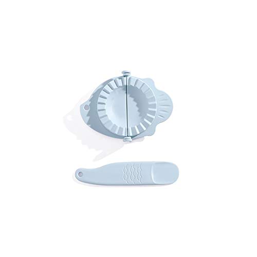 LCHB DIY Dumpling Maker Tool - Wheat Straw Dumpling Mold, Jiaozi & Pierogi Press, Baking & Pastry Kitchen Accessories (Sky Blue) - Perfect for Homemade Asian & European Dumplings, Family Cooking & Party Food Prep