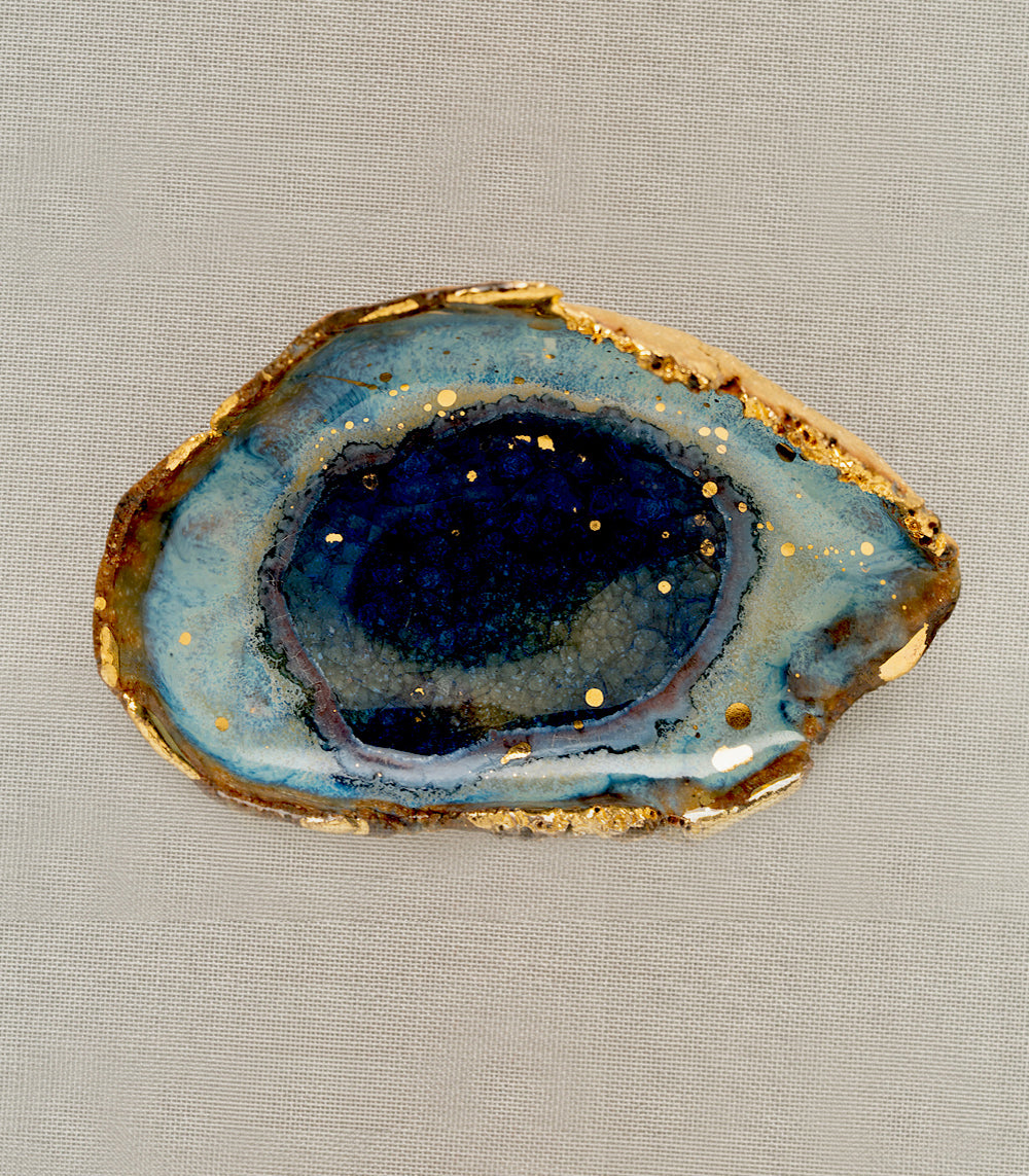 Handmade Ceramic Ring Dish for Engagement Rings - Mini Azure Blue Jewelry Tray for Wedding, Proposal & Home Decor | Perfect for Rings, Earrings & Small Accessories