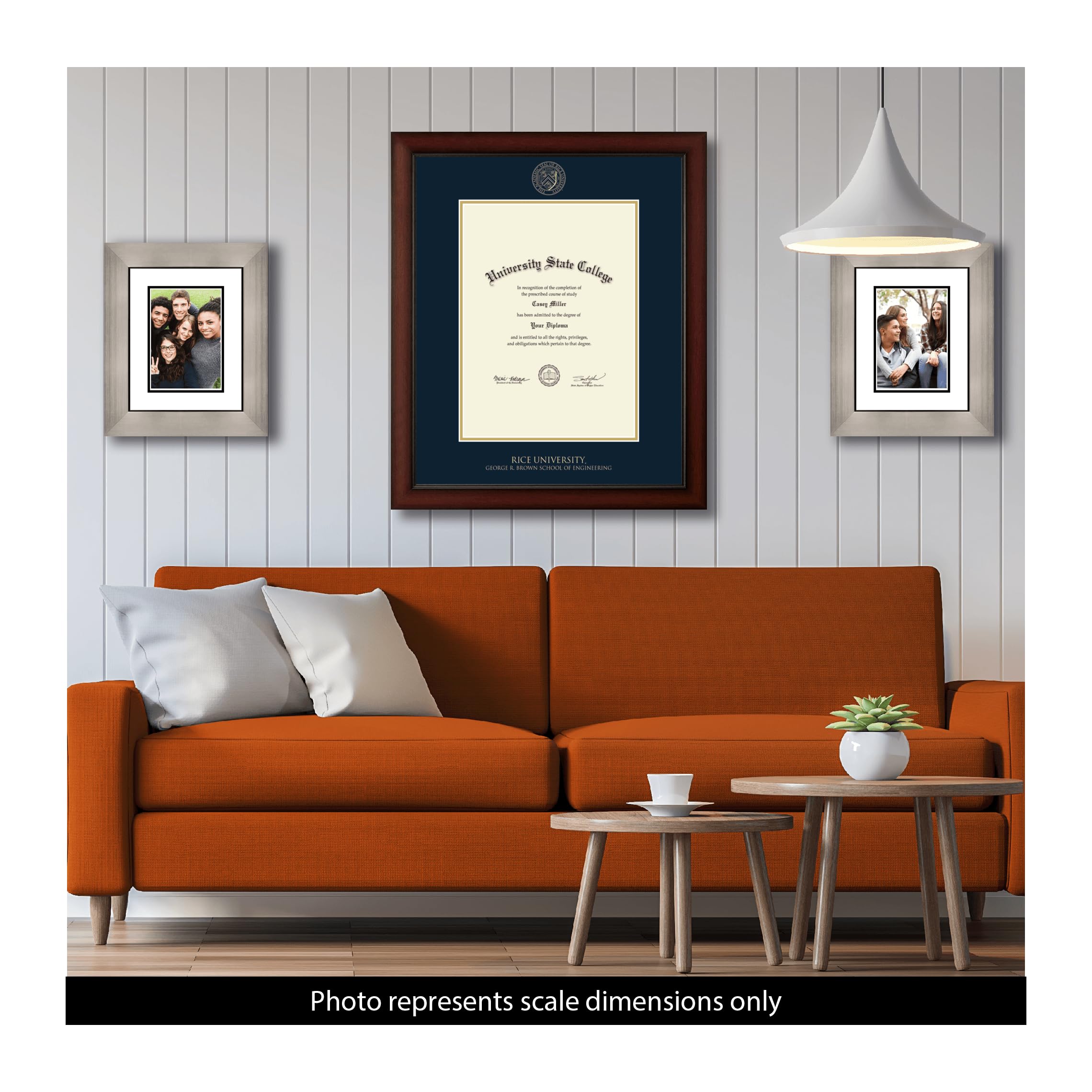 Rice University George R. Brown School of Engineering 17x23 Inch Diploma Frame - Gold Embossed Display for Bachelor's, Master's & PhD Degrees - Perfect for Graduation Gifts & Office Decor