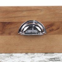 Century Cabinet Cup Pulls - 100 Pack, 3 Inch Hole Center, Matte Black Drawer Handles for Kitchen & Bathroom - 28443-26 Milan Collection - Perfect for Cabinet Refacing & Home Renovation Projects