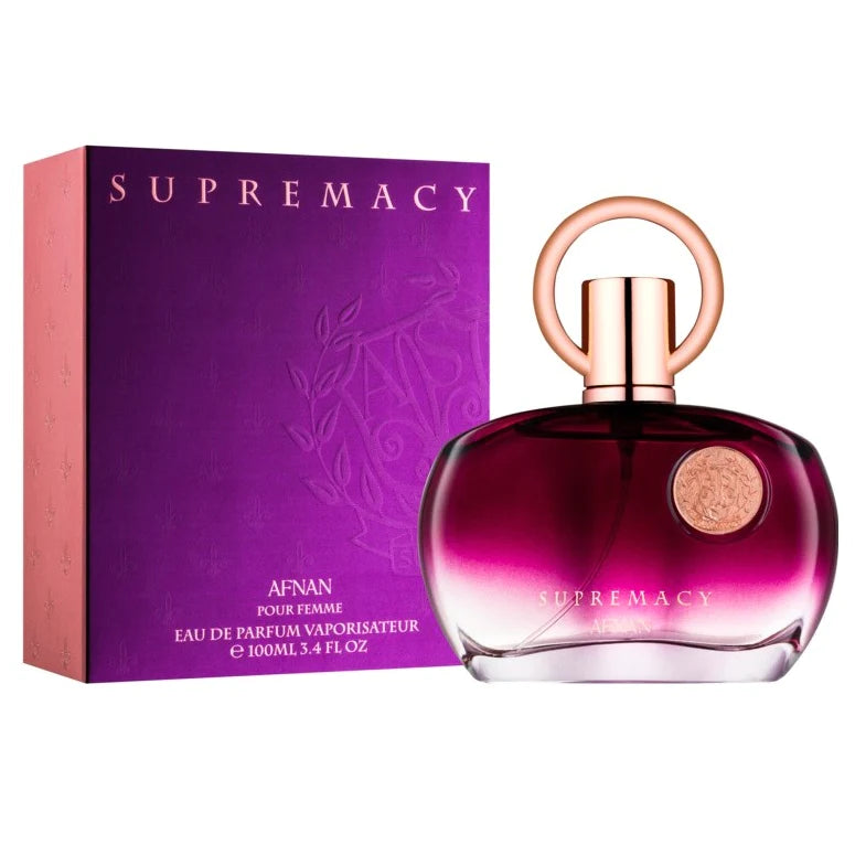 Afnan Supremacy Purple 100ML Eau de Parfum Spray for Women - Long-Lasting Floral Oriental Fragrance for Date Night & Special Occasions