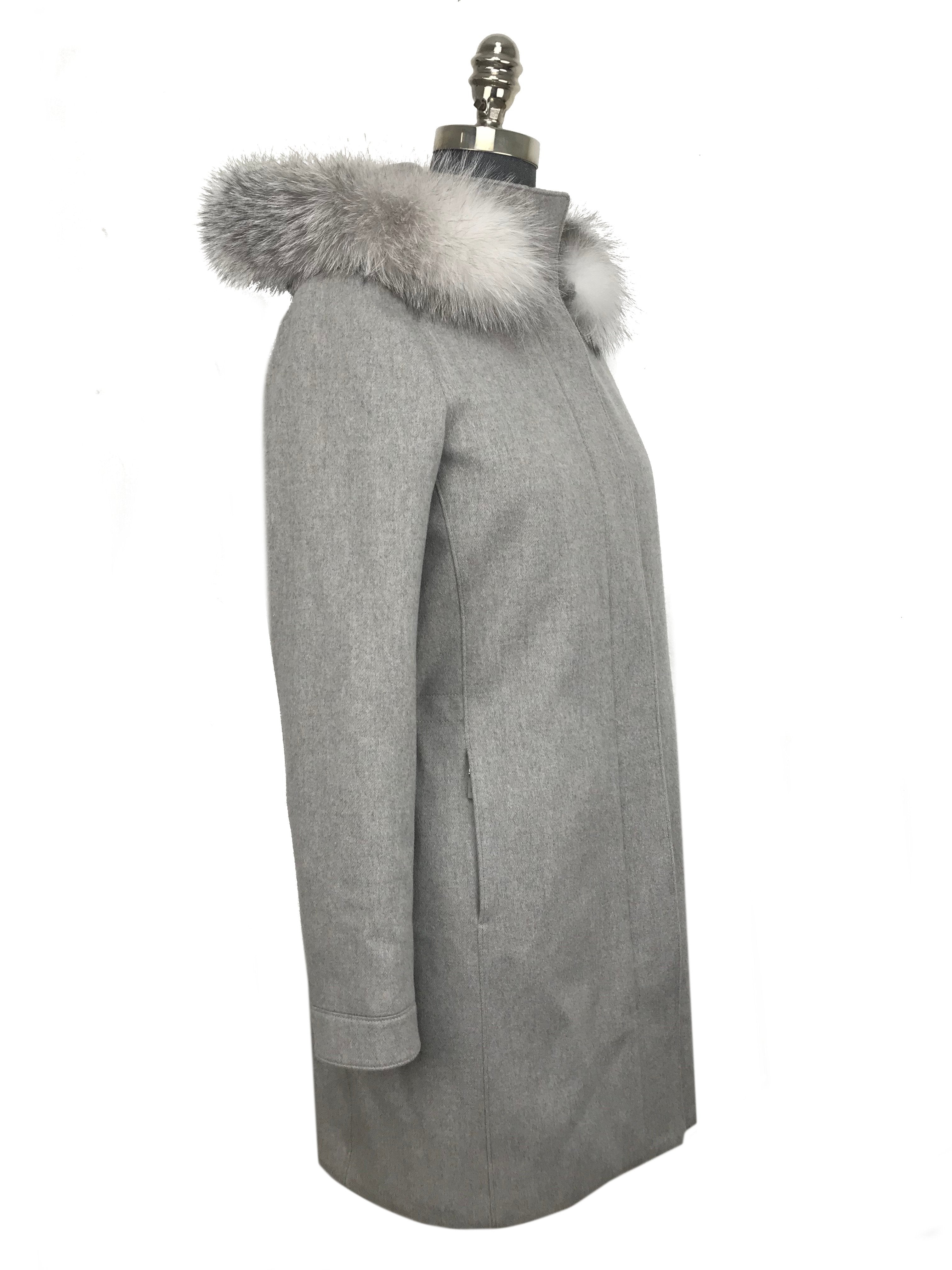 Loro Piana Garth Cashmere Storm Hooded Coat - Women's XS Size | Premium Soft Warm Winter Hoodie Jacket | Perfect for Cold Weather & Luxury Fashion Outfits