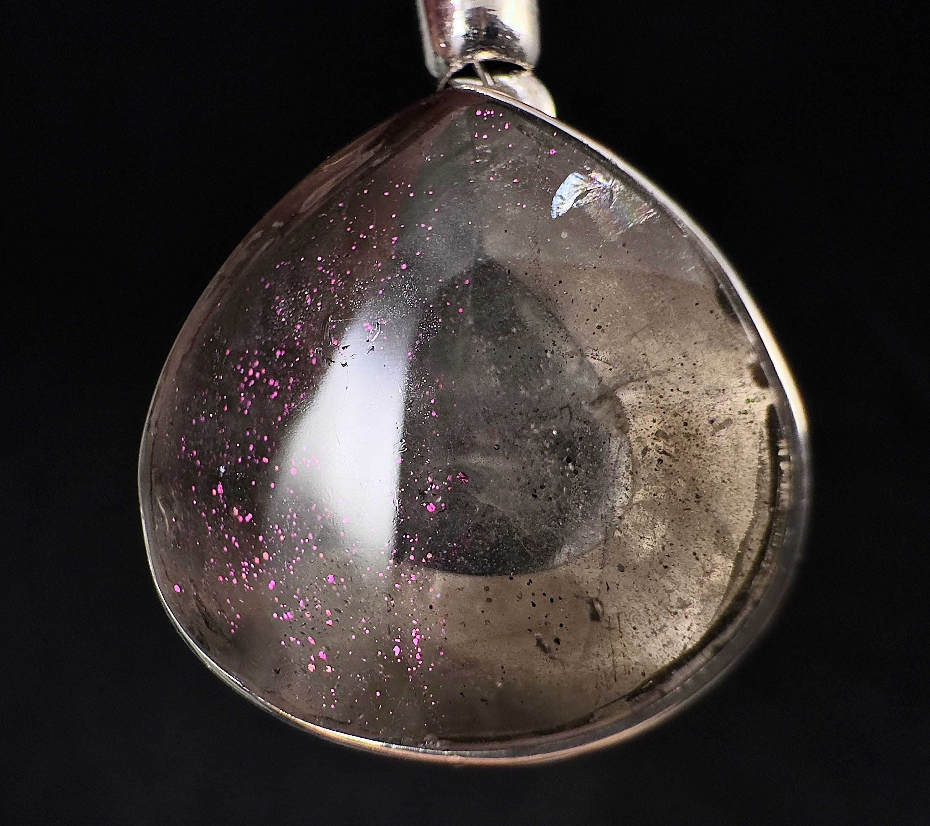Handmade Pink Fire Quartz Crystal Pendant - Natural Healing Stone Jewelry for Women | Spiritual Healing, Chakra Balancing & Energy Protection | Perfect for Meditation, Yoga & Gift Giving