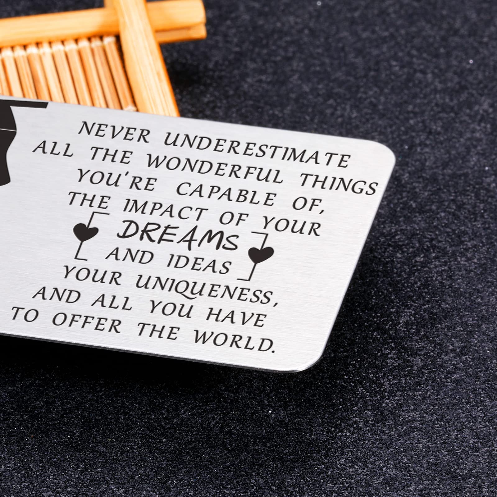 Class of 2021 Graduation Gift Card Holder - Inspirational Wallet Insert for High School & College Graduates (Men, Women, Teens) - Perfect Graduation Gift for Students, Nurses, Masters, Sons, Daughters & Grandkids - Great for Commencement Ceremonies & Graduation Parties
