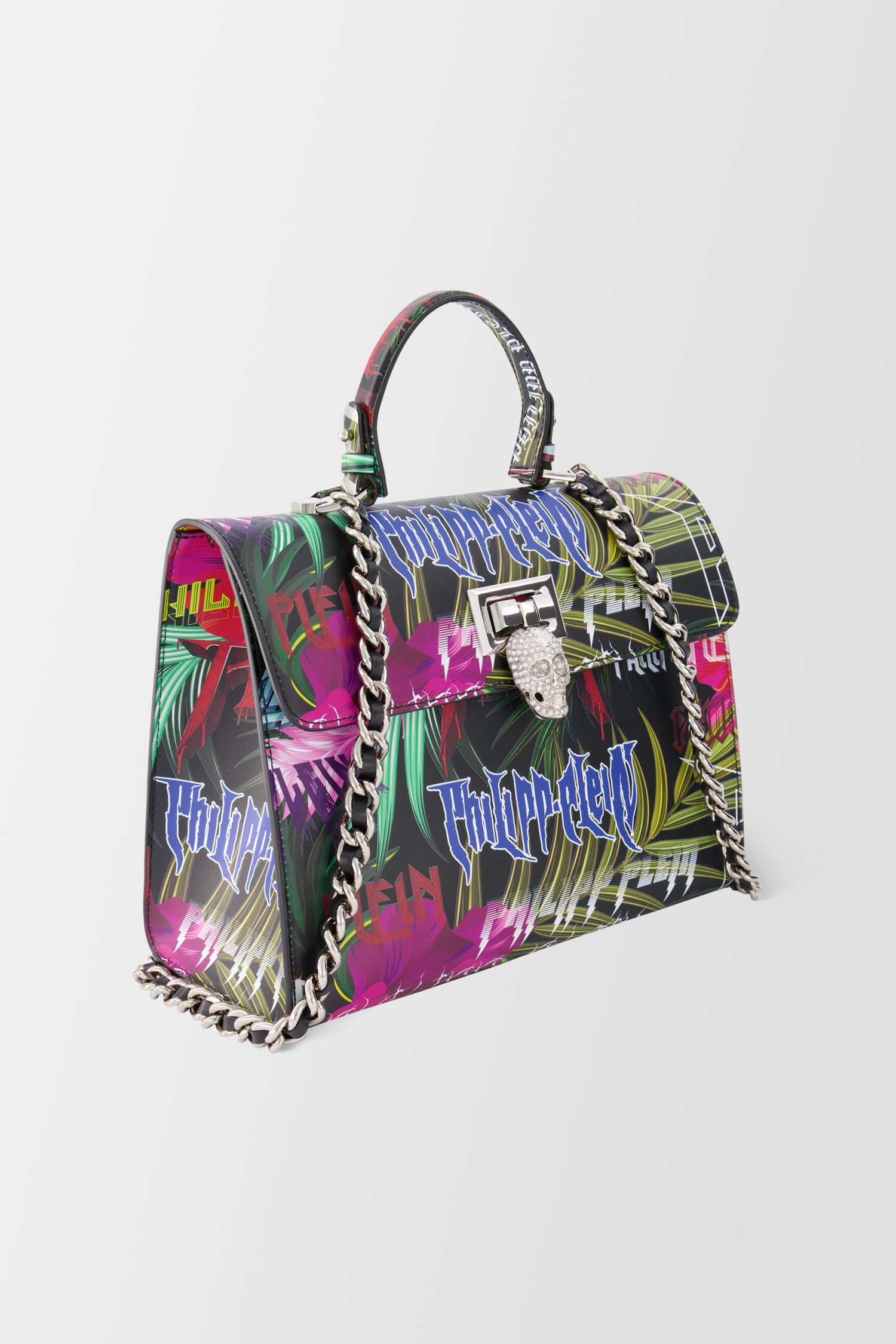 Philipp Plein Multicolor Jungle Rock Handle Bag - Stylish Designer Tote for Women, Perfect for Work, Travel & Everyday Use
