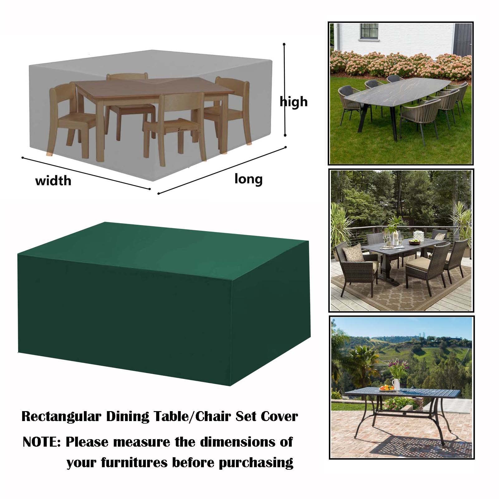 Heavy Duty 420D Oxford Waterproof Outdoor Garden Furniture Covers 47x47x29 Inch - Patio Rattan Cube Set Cover, Table Set Protector for All Weather Use - Perfect for Backyard, Deck, and Poolside Furniture Protection