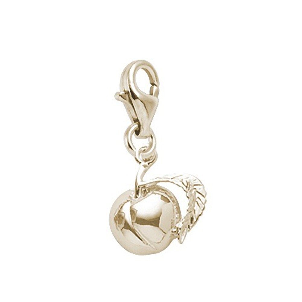 Peach Charm with Lobster Claw Clasp - Dainty Jewelry Charms for Bracelets & Necklaces - Perfect for DIY Jewelry Making, Gift Giving and Everyday Wear