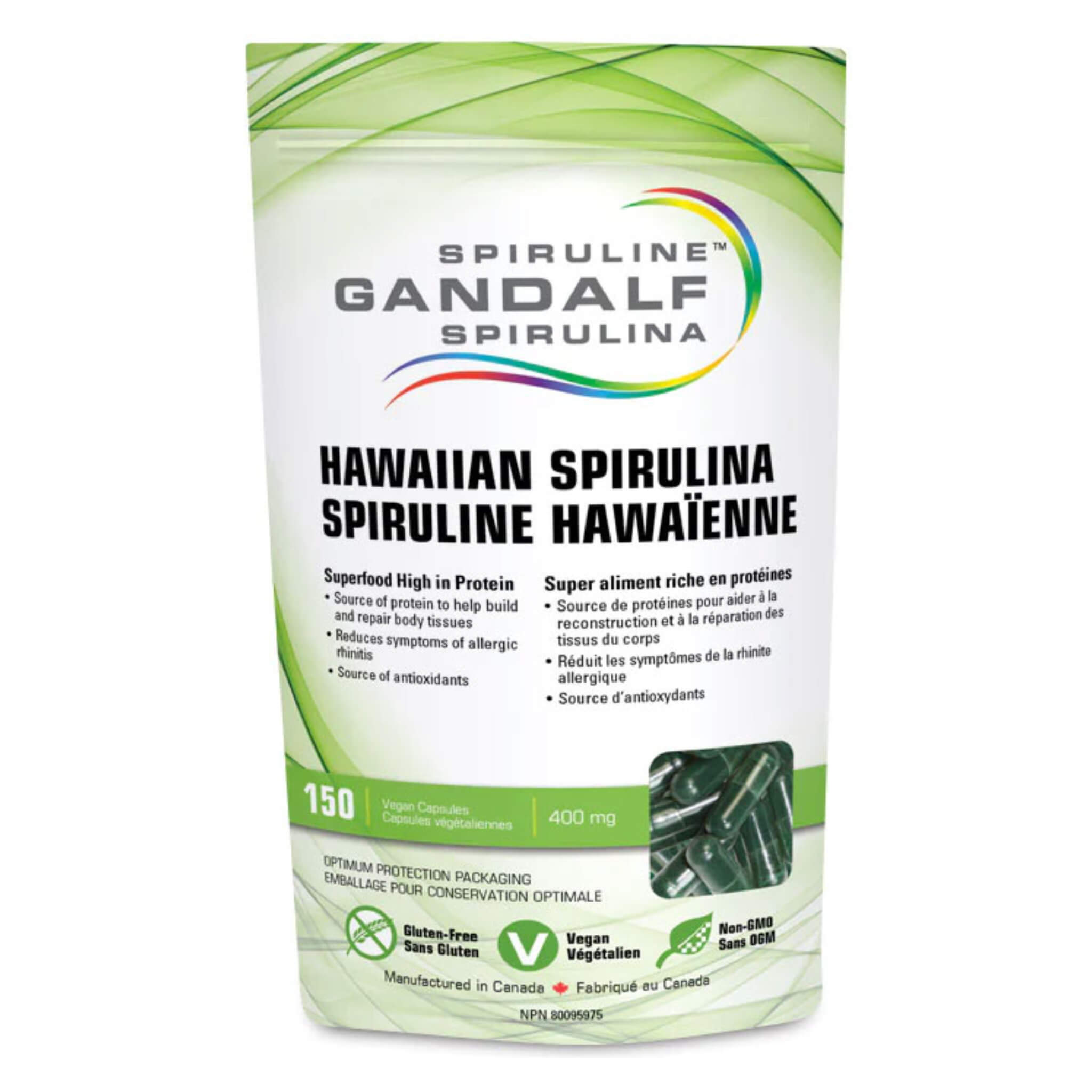 Hawaiian Spirulina 400mg Capsules - Organic Superfood Supplement for Energy, Immunity & Detox | Vegan, Non-GMO | Perfect for Smoothies, Wellness Routines & Daily Nutrition