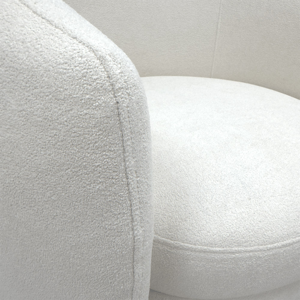 Royal Comfort Royce Armchair - Modern Upholstered Lounge Chair for Living Room, Bedroom & Office - Premium Fabric & Sturdy Wood Frame - Perfect for Relaxing, Reading & Entertaining