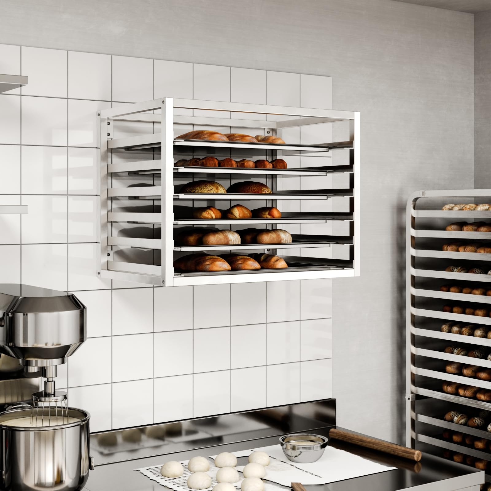 AmGood Wall Mounted Sheet Pan Rack - 28