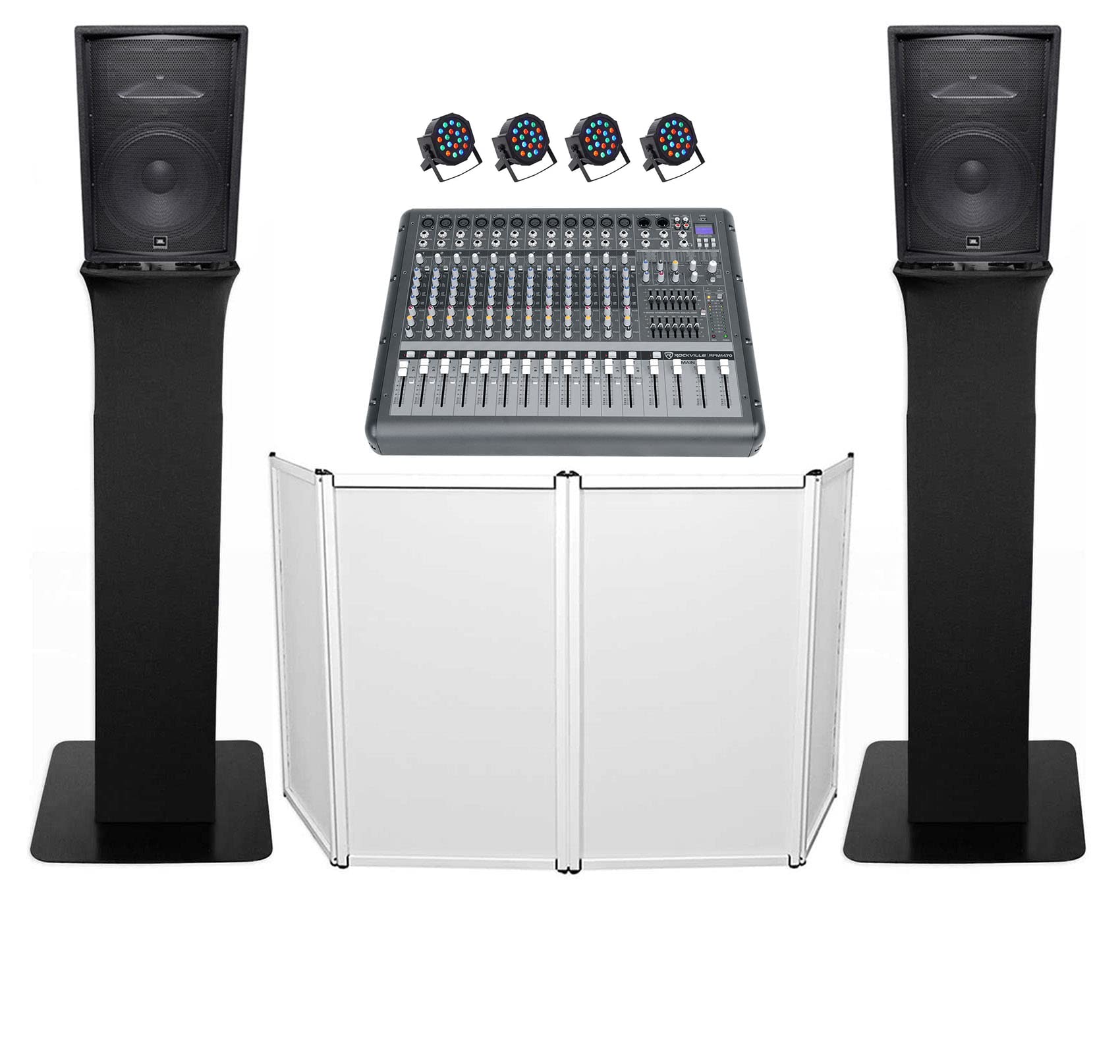 Professional DJ Package with (2) JBL JRX215 2000W 15