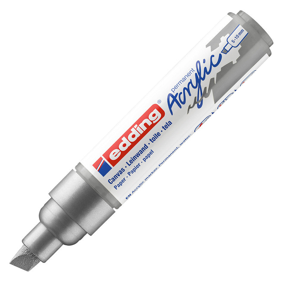 edding 5000 Acrylic Paint Marker - Broad Tip Permanent Marker for Glass, Metal, Plastic, Wood, Ceramics - Ideal for DIY Crafts, Signage, and Industrial Labeling