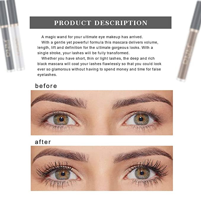 6 Colors Waterproof Rainbow 3D Fiber Lash Mascara Set - Volumizing & Lengthening Colored Mascara for Dramatic Eye Makeup - Perfect for Parties, Cosplay, and Special Occasions