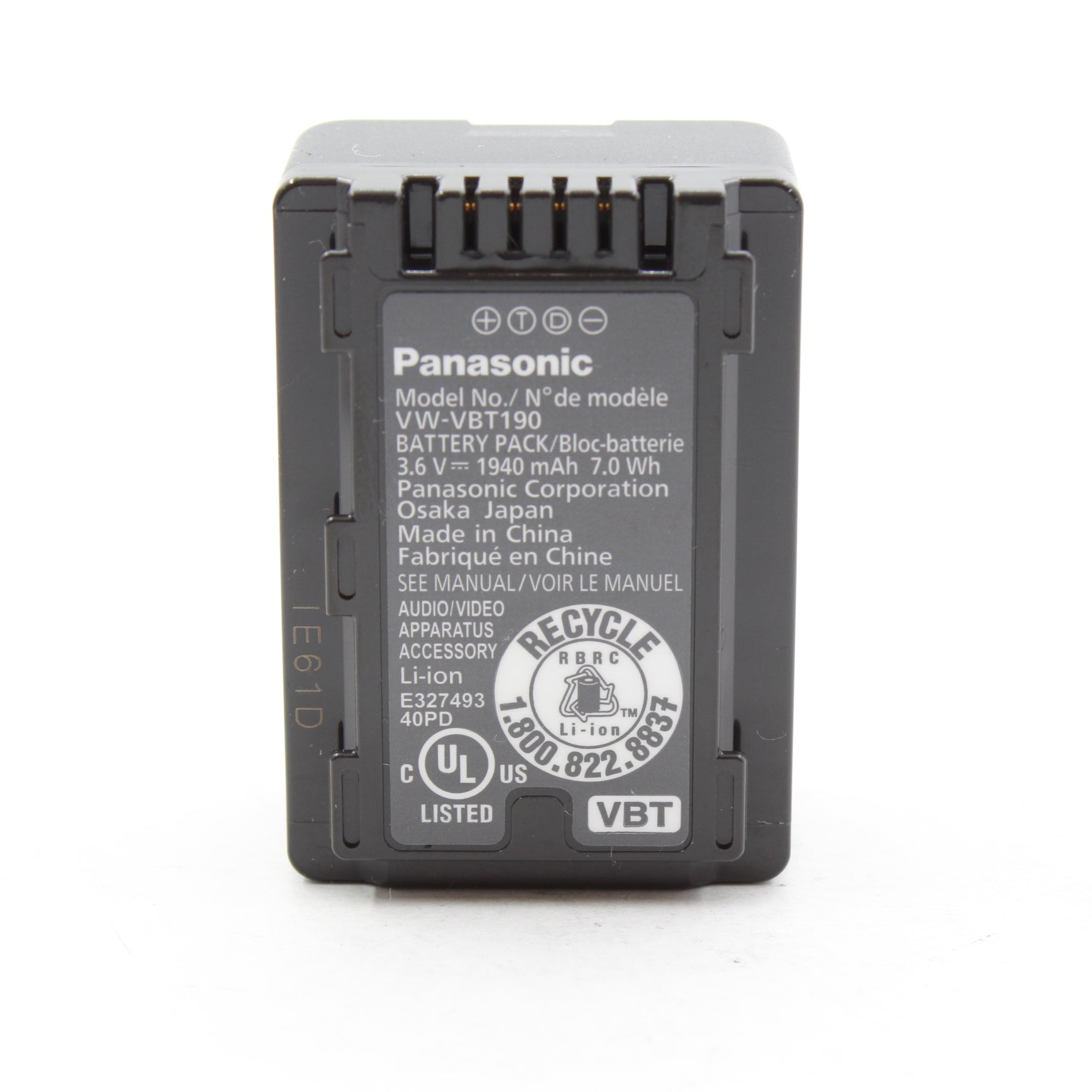 Panasonic VW PWPK Battery and Charger Kit for Camcorders - Open Box Excellent Condition | Perfect for Travel Vlogging & Professional Filming