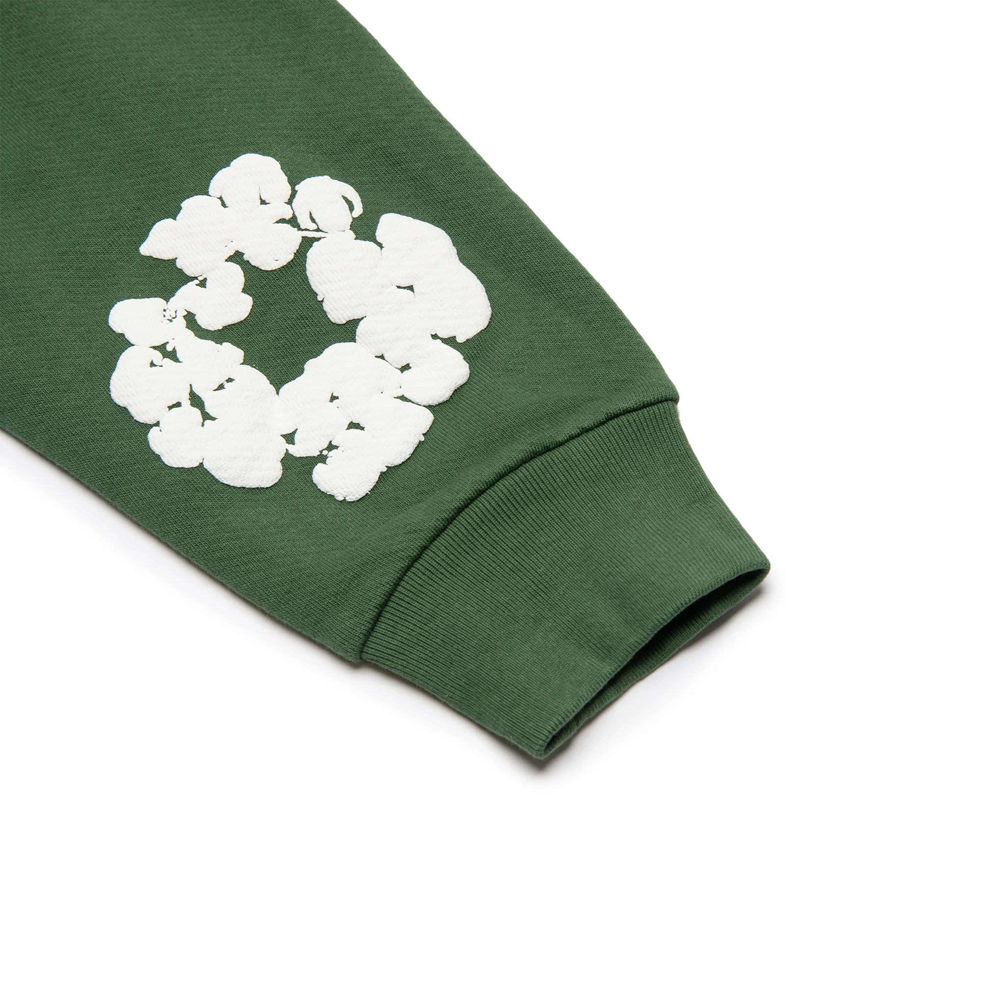 Denim Tears Cotton Wreath Green Hoodie - Streetwear Fashion for Men & Women | Perfect for Casual Wear, Urban Outfits & Hip-Hop Style