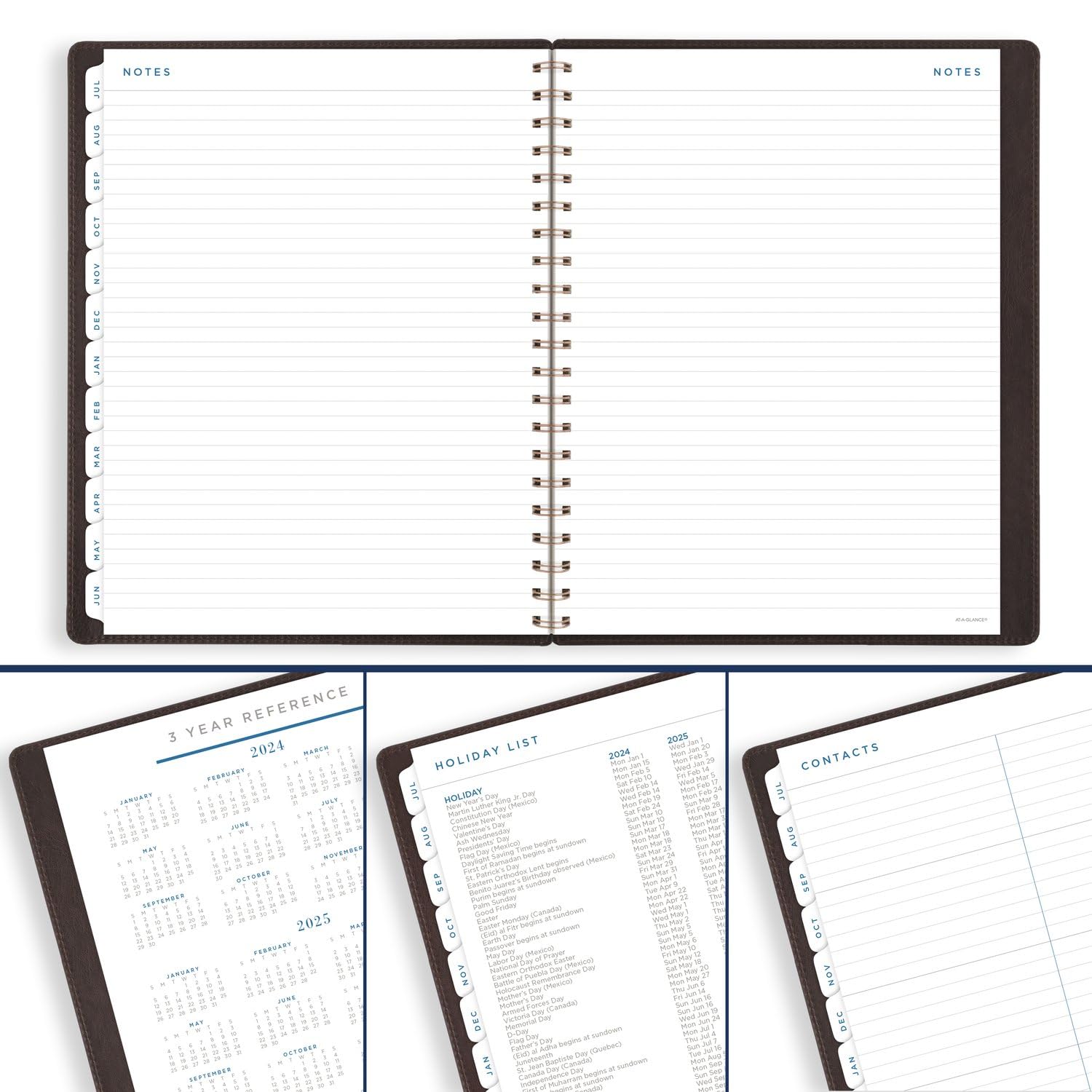 AT-A-GLANCE 2024-2025 Academic Planner - Weekly & Monthly Calendar, 8.5