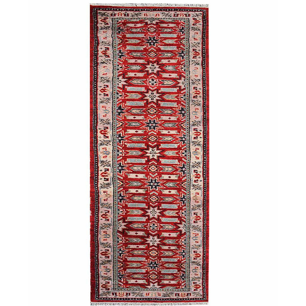Hand Knotted Afghan Rug - Authentic Ardebil Design - Premium Wool Carpet for Living Room, Bedroom & Home Decor