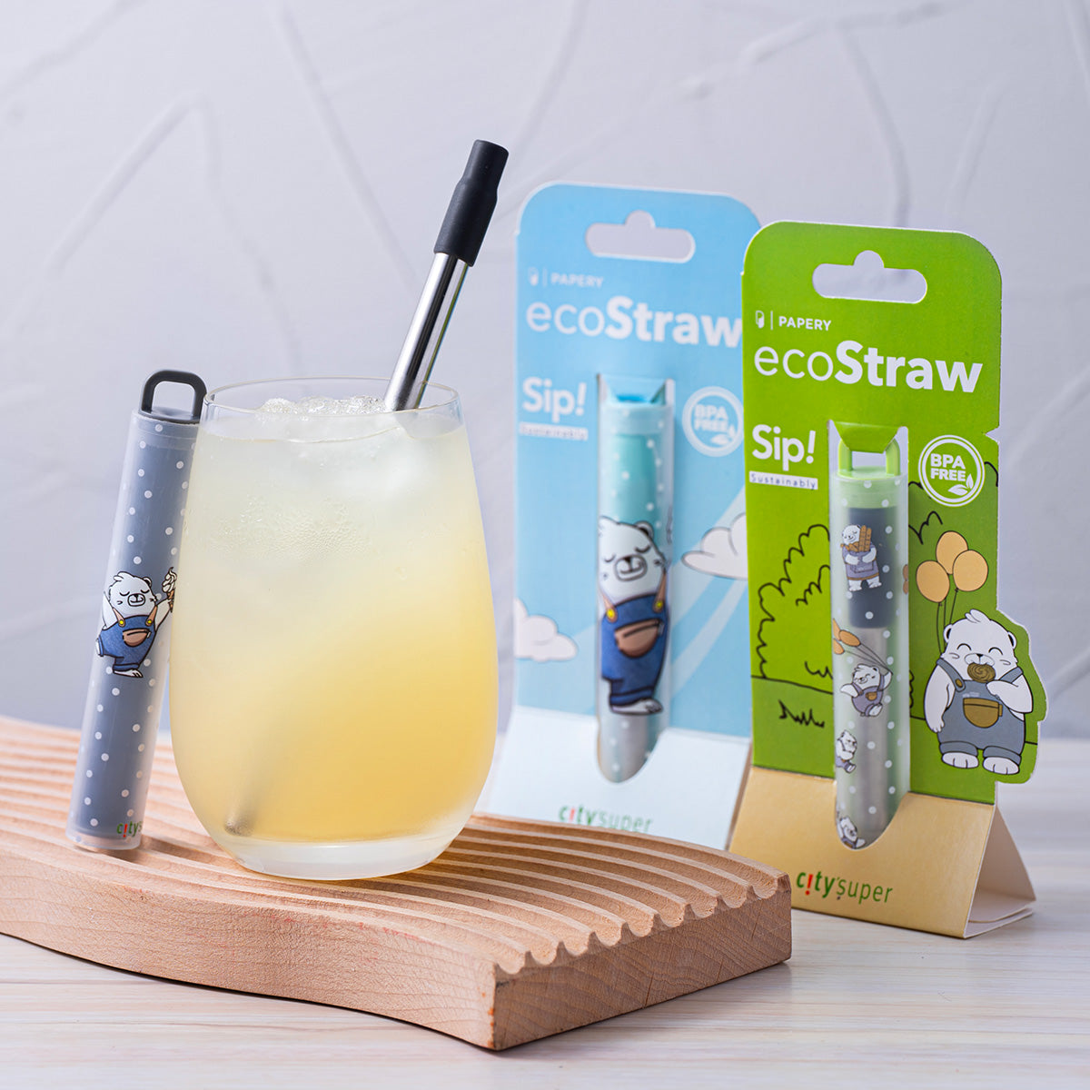 Eco-Friendly Chef Polar Ecostraw - Dark Grey Reusable Drinking Straws for Home, Kitchen, Travel & Outdoor Activities | Sustainable & Durable