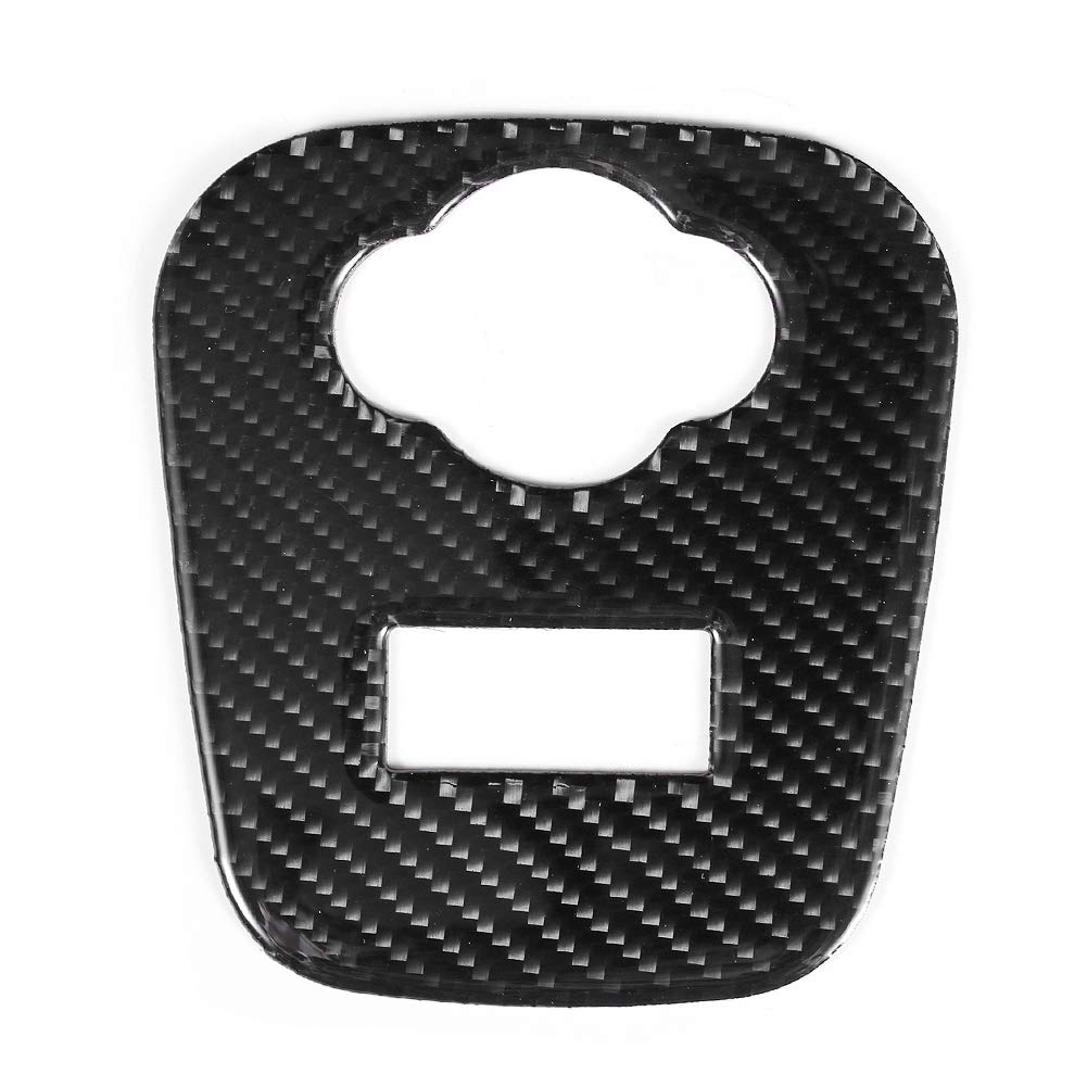 Carbon Fiber Style Cigarette Lighter USB AUX Panel Cover Trim for Mini Cooper F55 F56 F57 - Custom Car Accessory for Interior Upgrade & Phone Charging