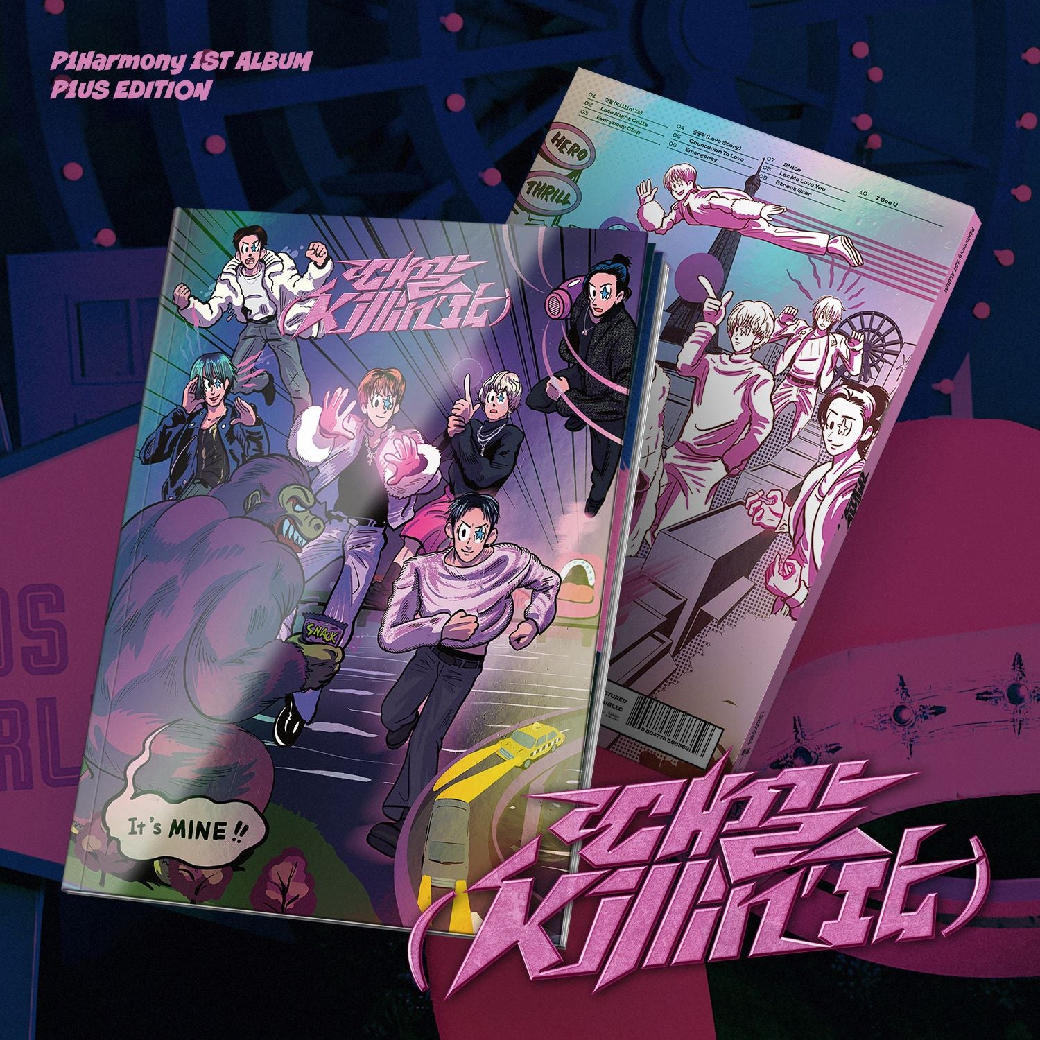 P1HARMONY 1ST ALBUM 'KILLIN' IT' (P1US EDITION) - K-Pop Music CD for Fans | Perfect for Dance Practice & K-Pop Collections