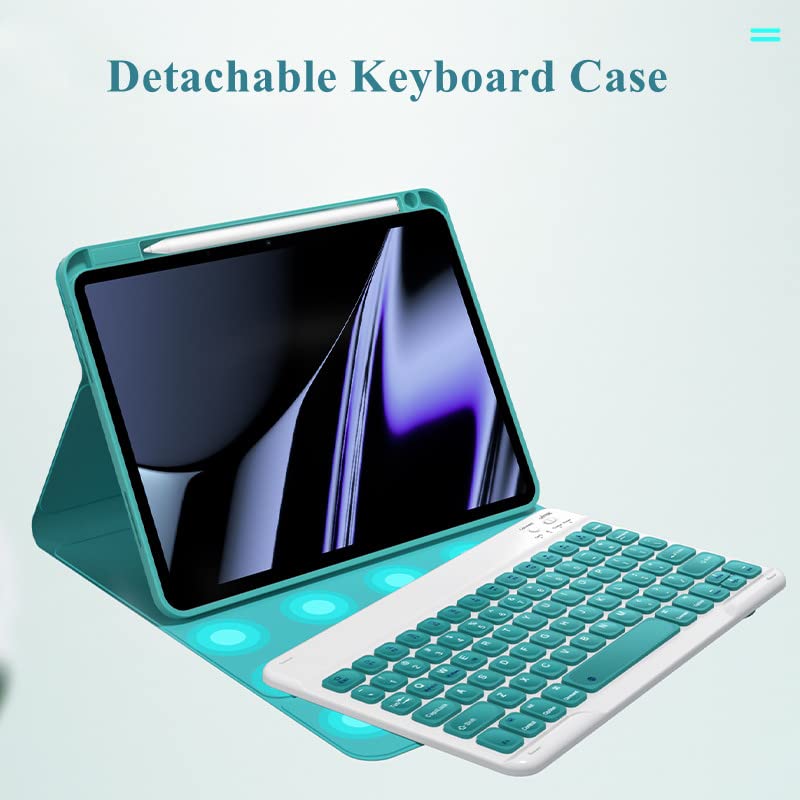 AnMengXinLing Magnetic Detachable Wireless Keyboard Case for iPad 10.2