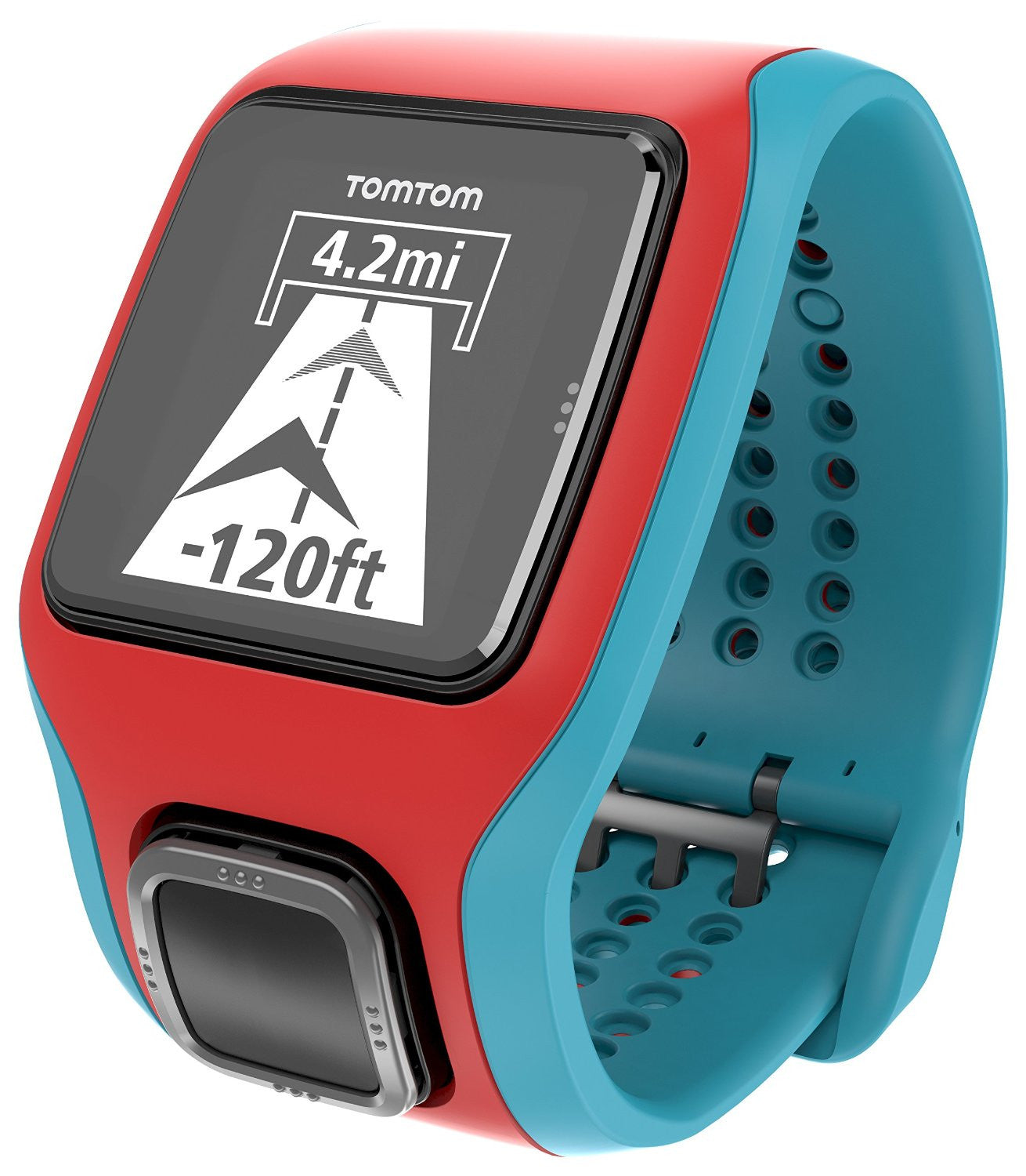 TomTom Runner Cardio GPS Sports Watch - Heart Rate Monitor, Distance Tracking & Waterproof Design for Running, Cycling & Outdoor Fitness Activities