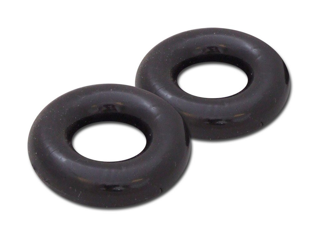 Premium Power Stretch Donut Rings - Black - Resistance Bands for Strength Training, Physical Therapy & Home Workouts - Improve Flexibility & Muscle Tone